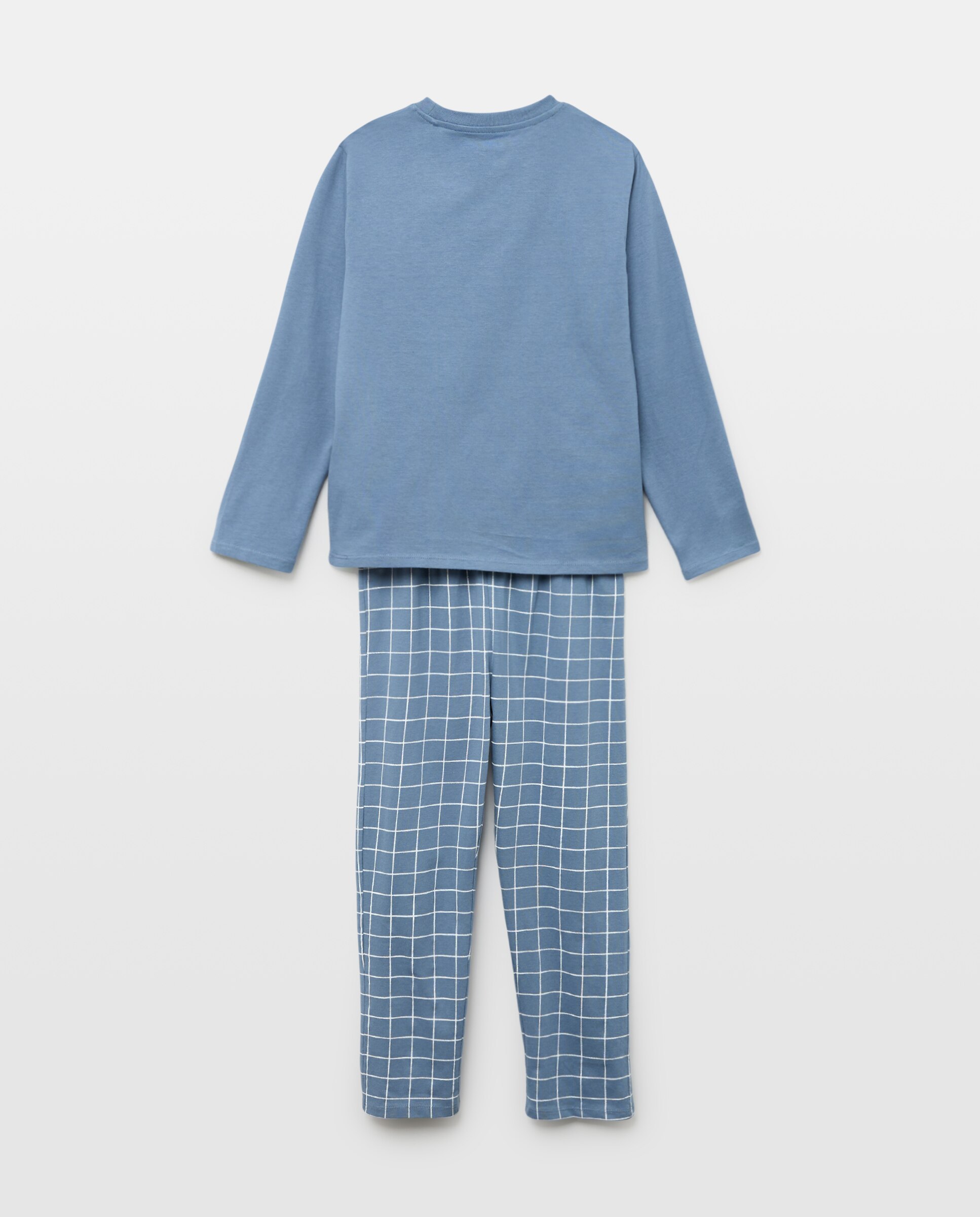 Pijama de niño básico largo 440 Azulón-2