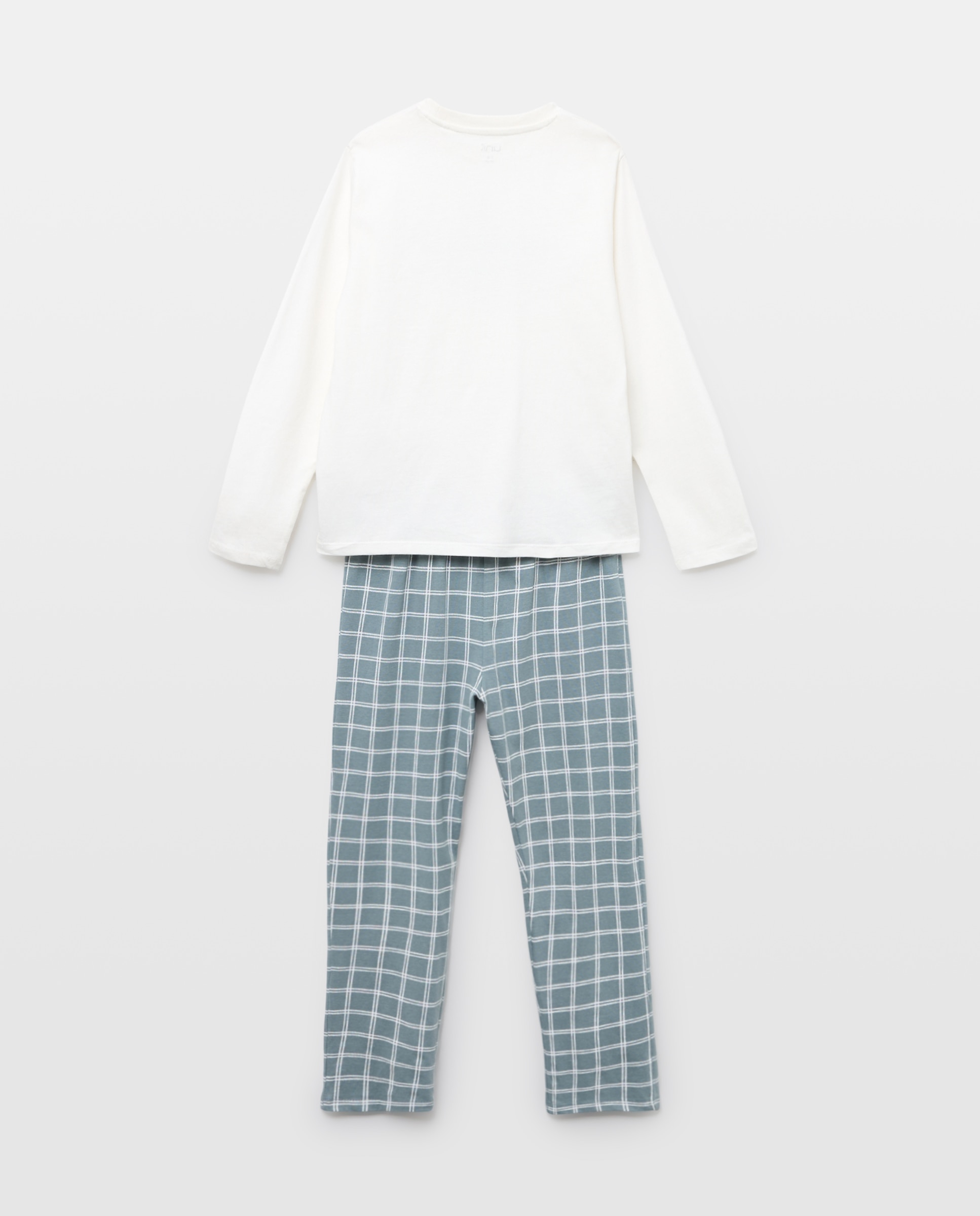Pijama de niño básico largo 120 Crudo-2