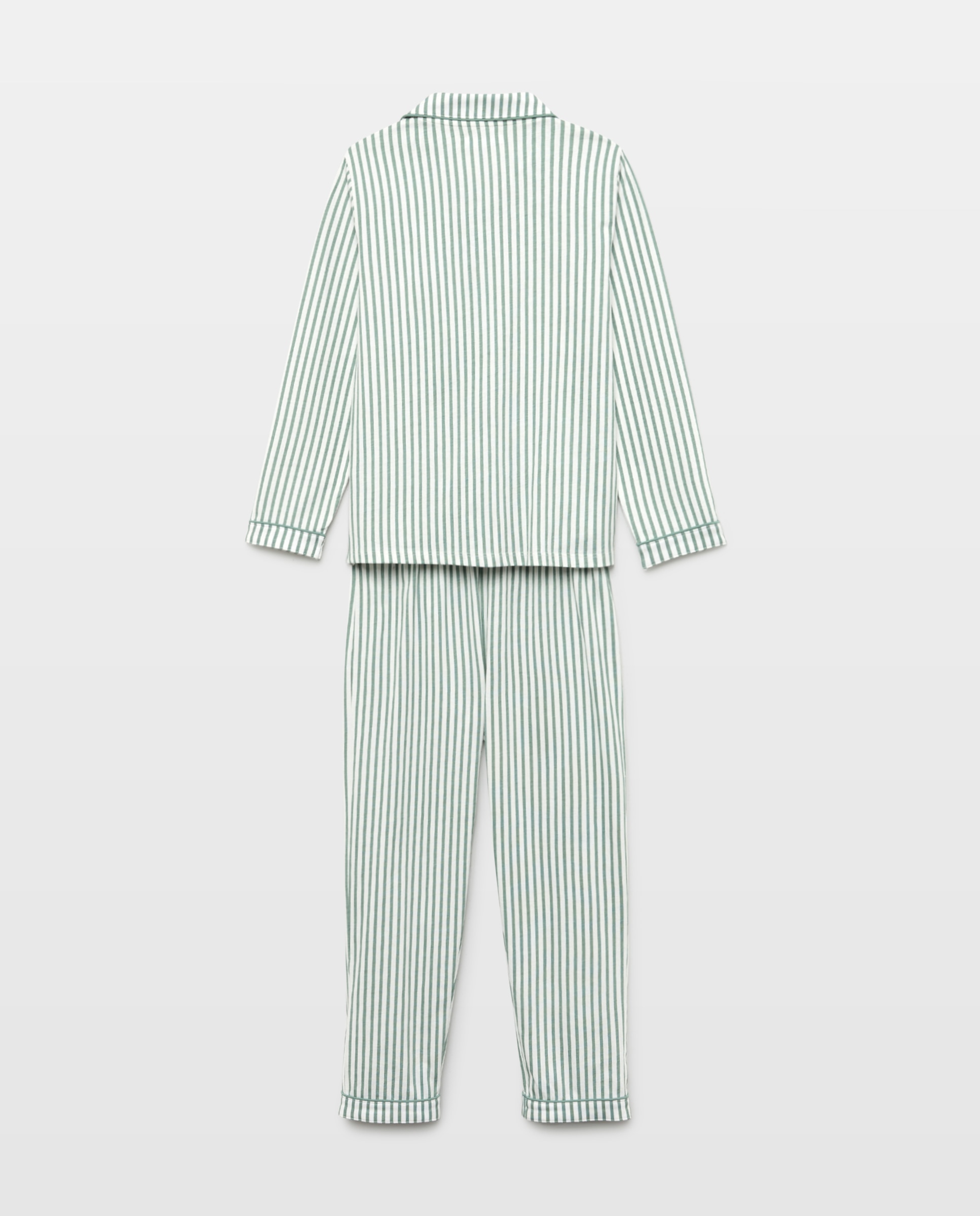 Pijama de niño de rayas Verde-2