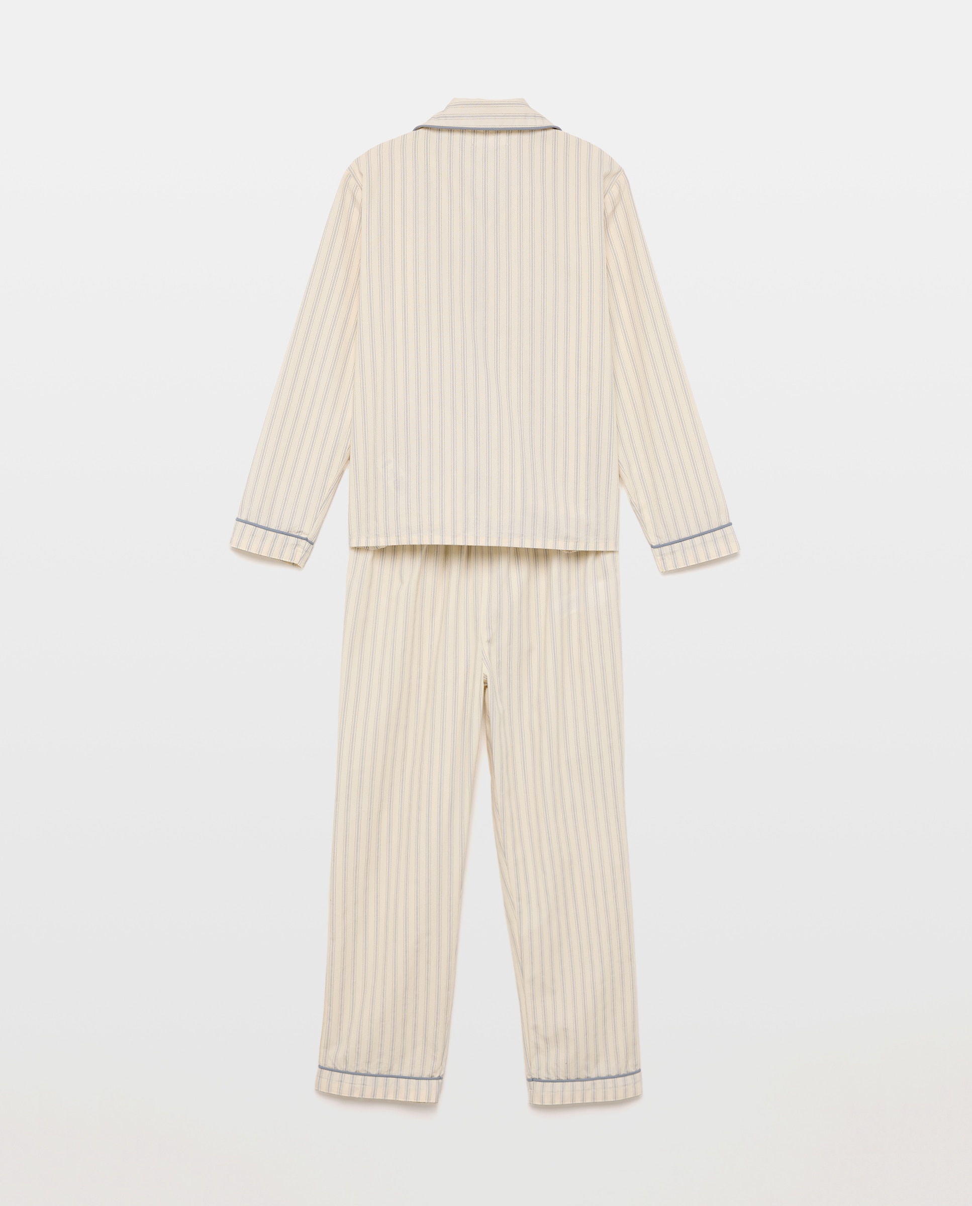 Pijama de niño de popelín Blanco roto-2