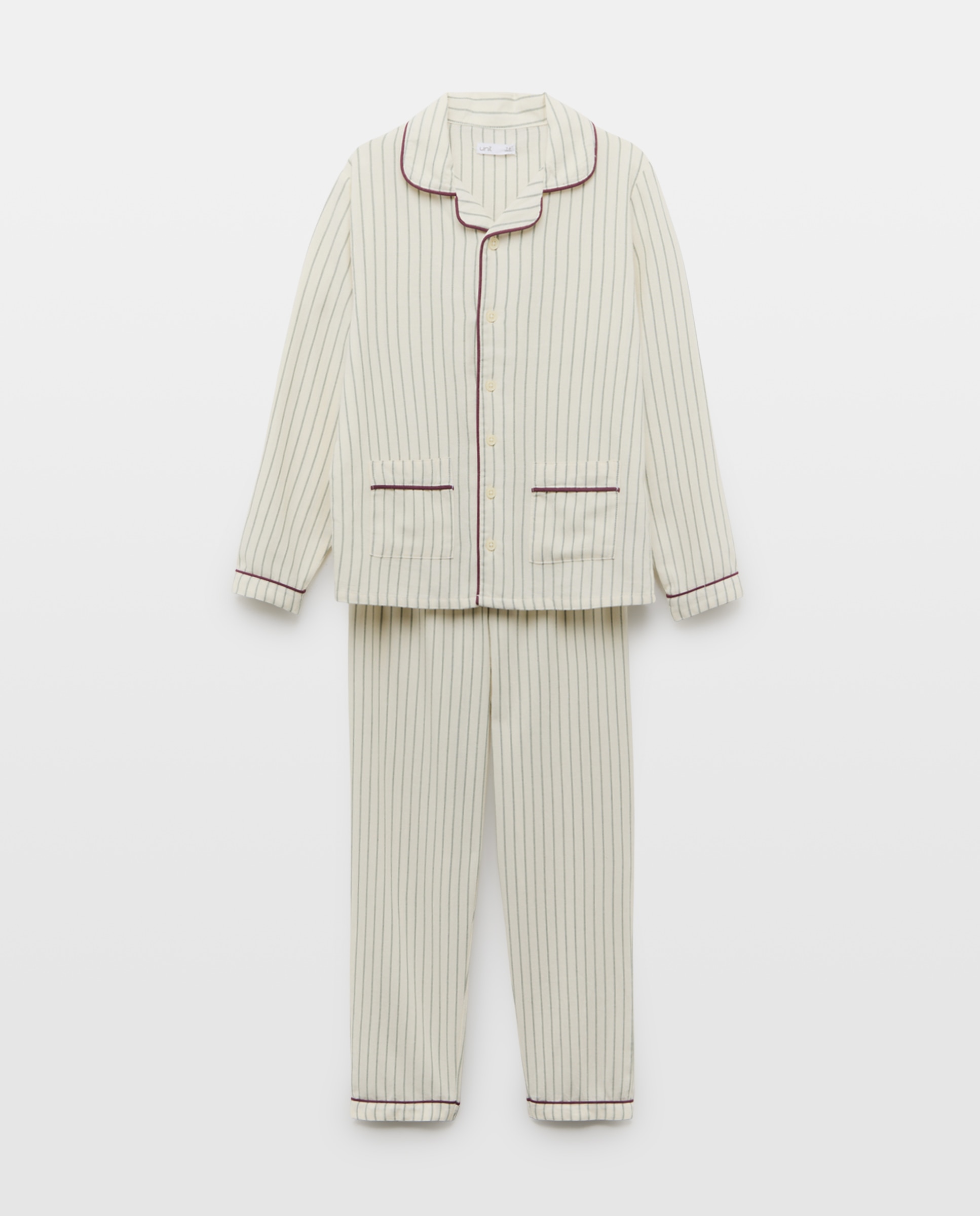 Imagen 0 de Pijama de niño de franela de rayas