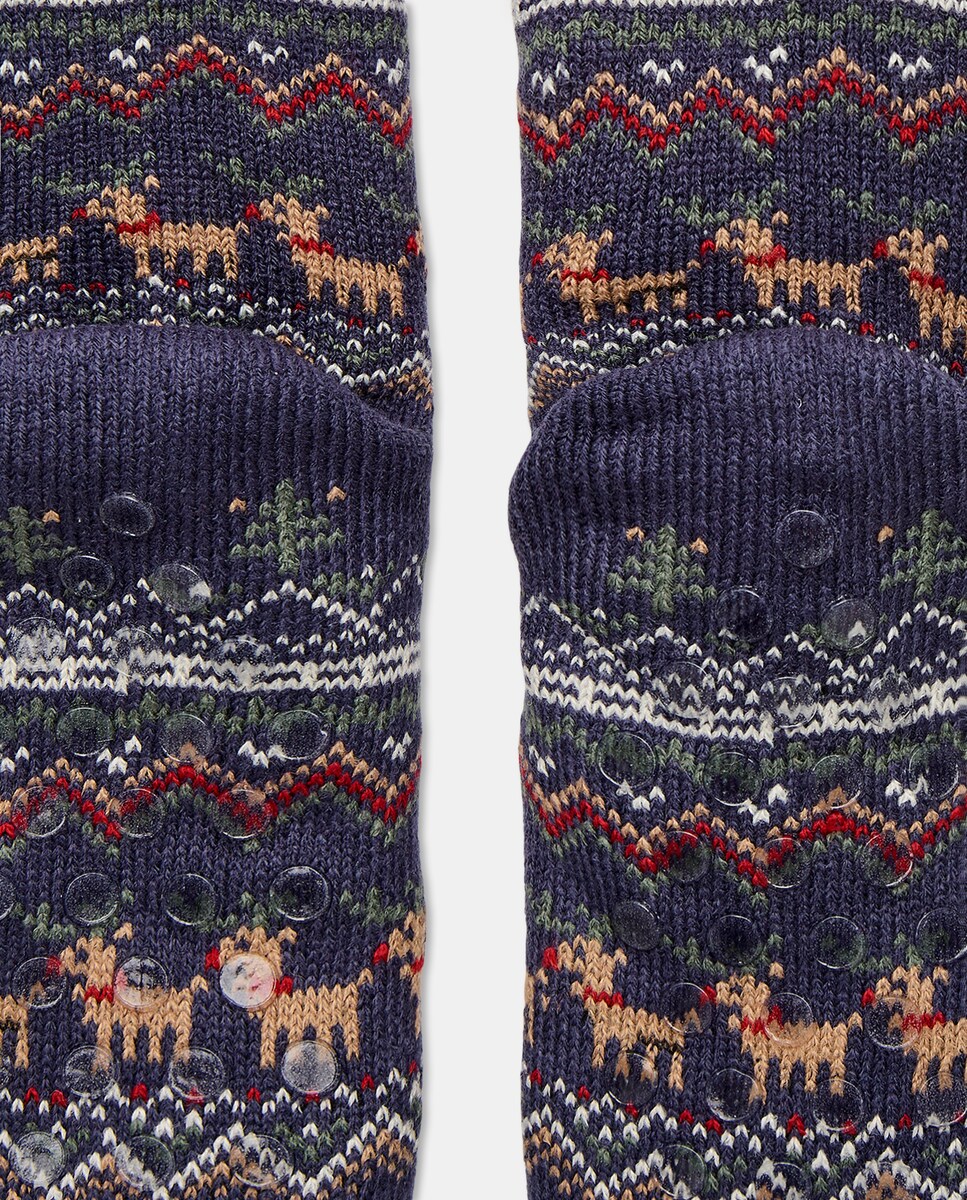 Bota de Navidad infantil Azul marino-3