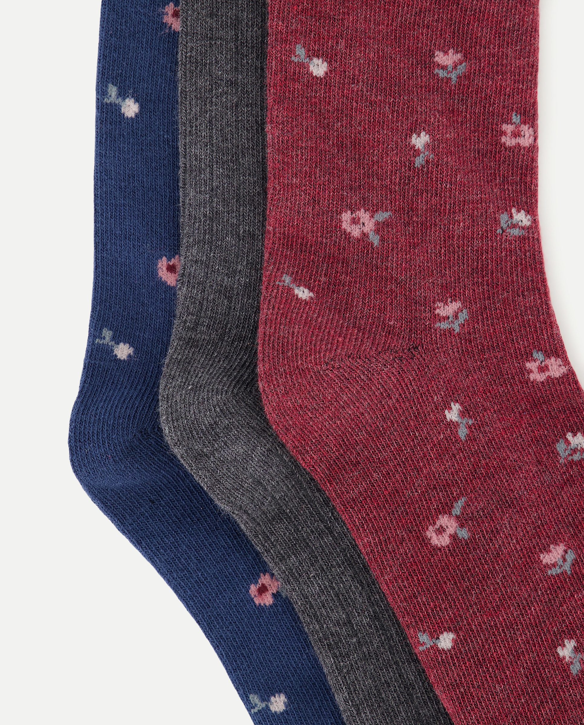 Pack de 3 calcetines infantiles Azul oscuro-2