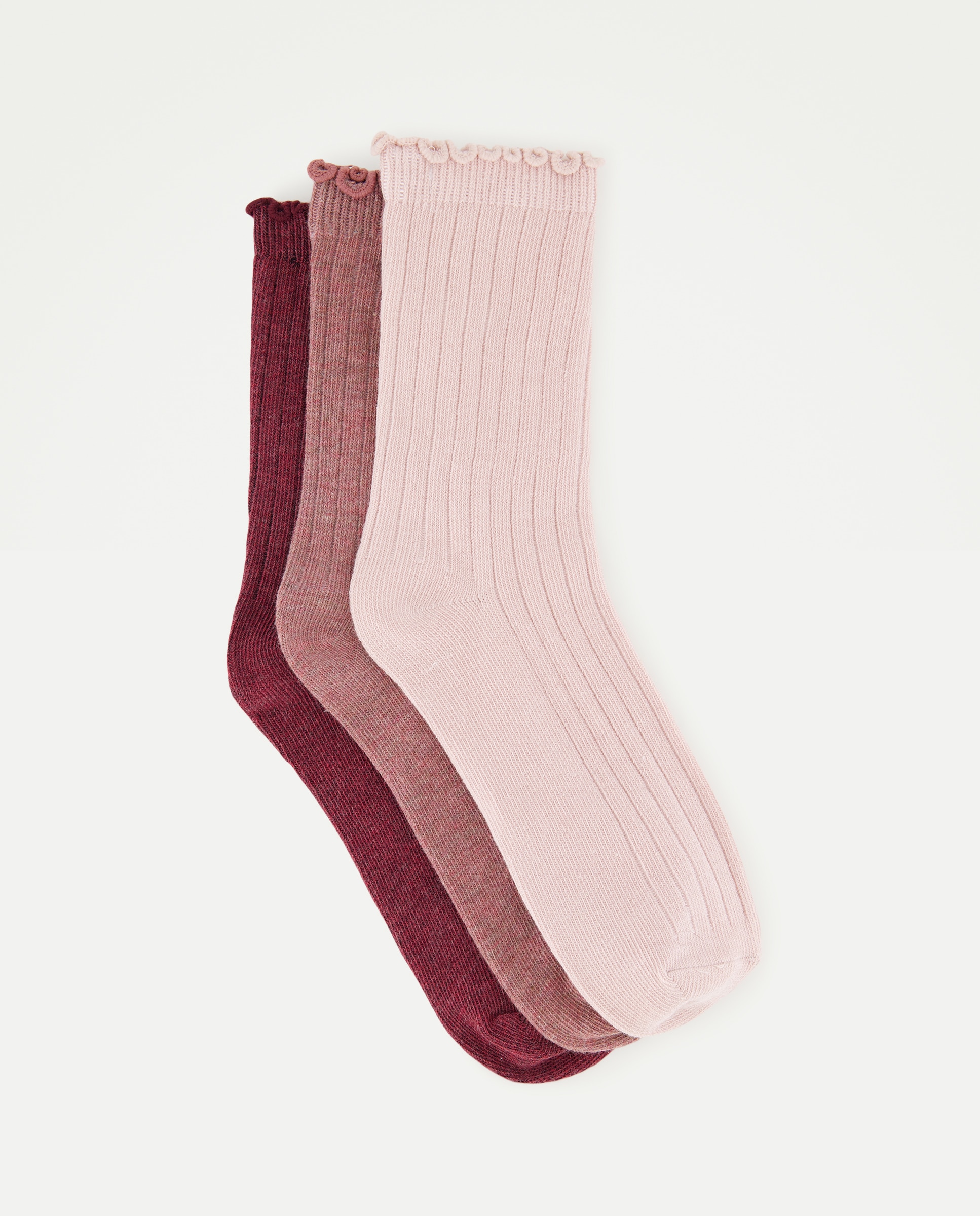 Imagen 0 de Pack de 3 calcetines infantiles con frill
