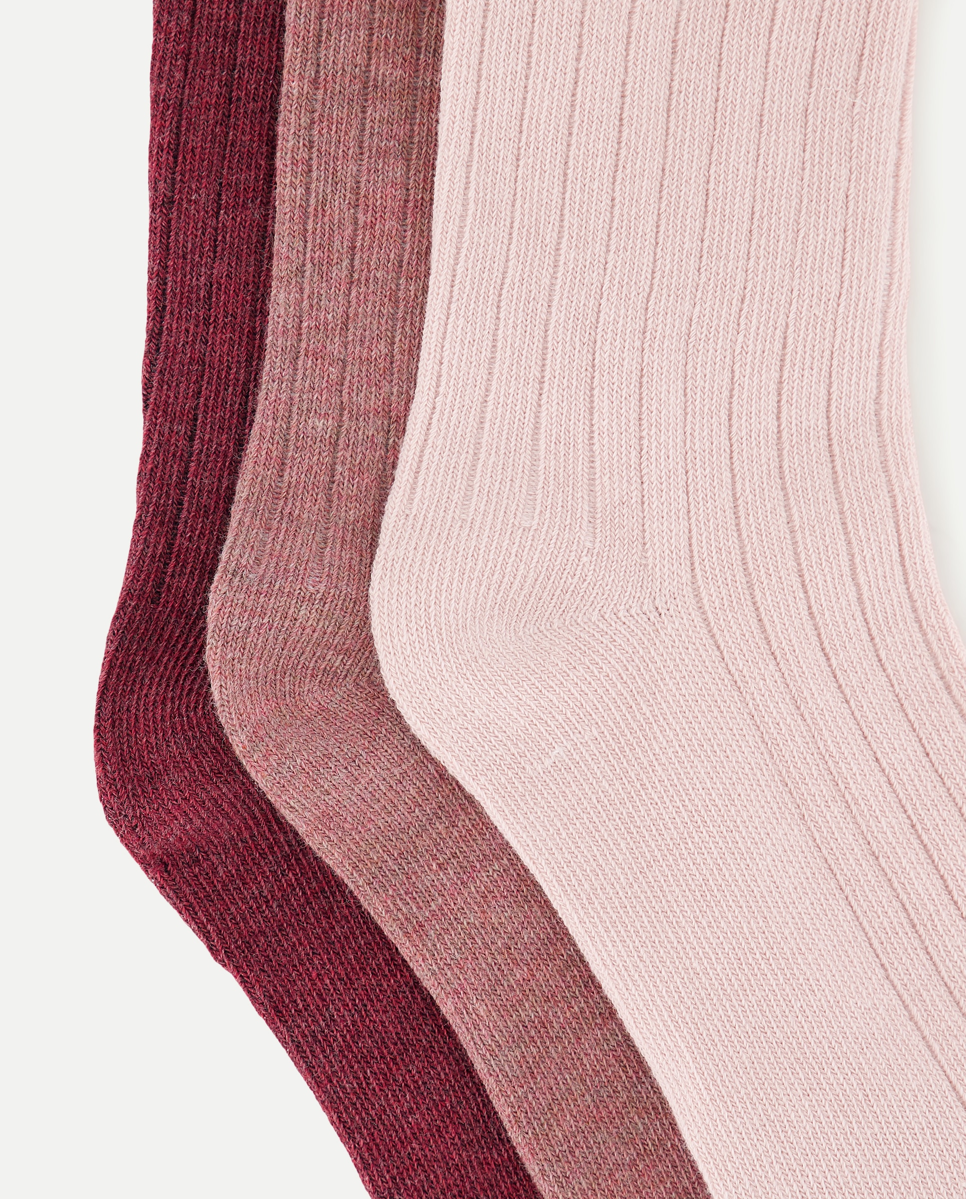 Pack de 3 calcetines infantiles con frill 200 Rosa-2