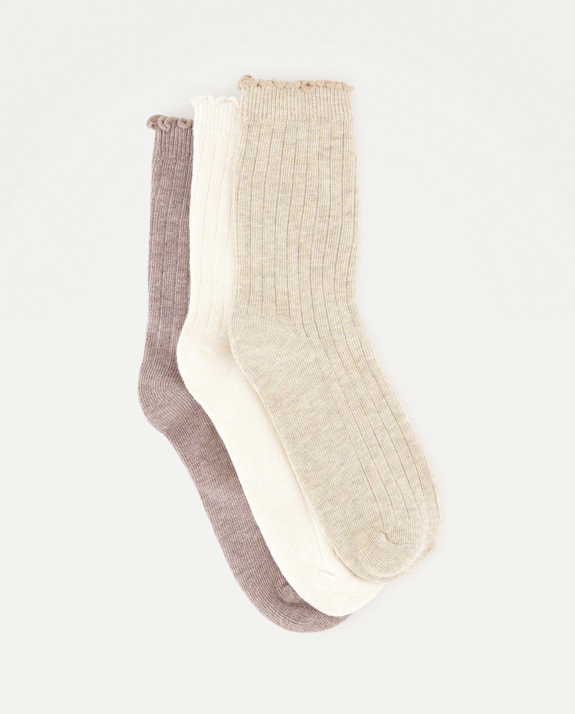 Imagen 0 de Pack de 3 calcetines infantiles con frill