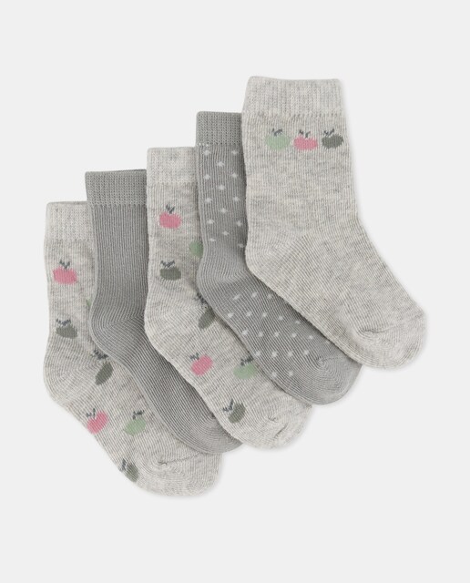 Imagen 0 de Pack de 5 calcetines de bebé de fantasía