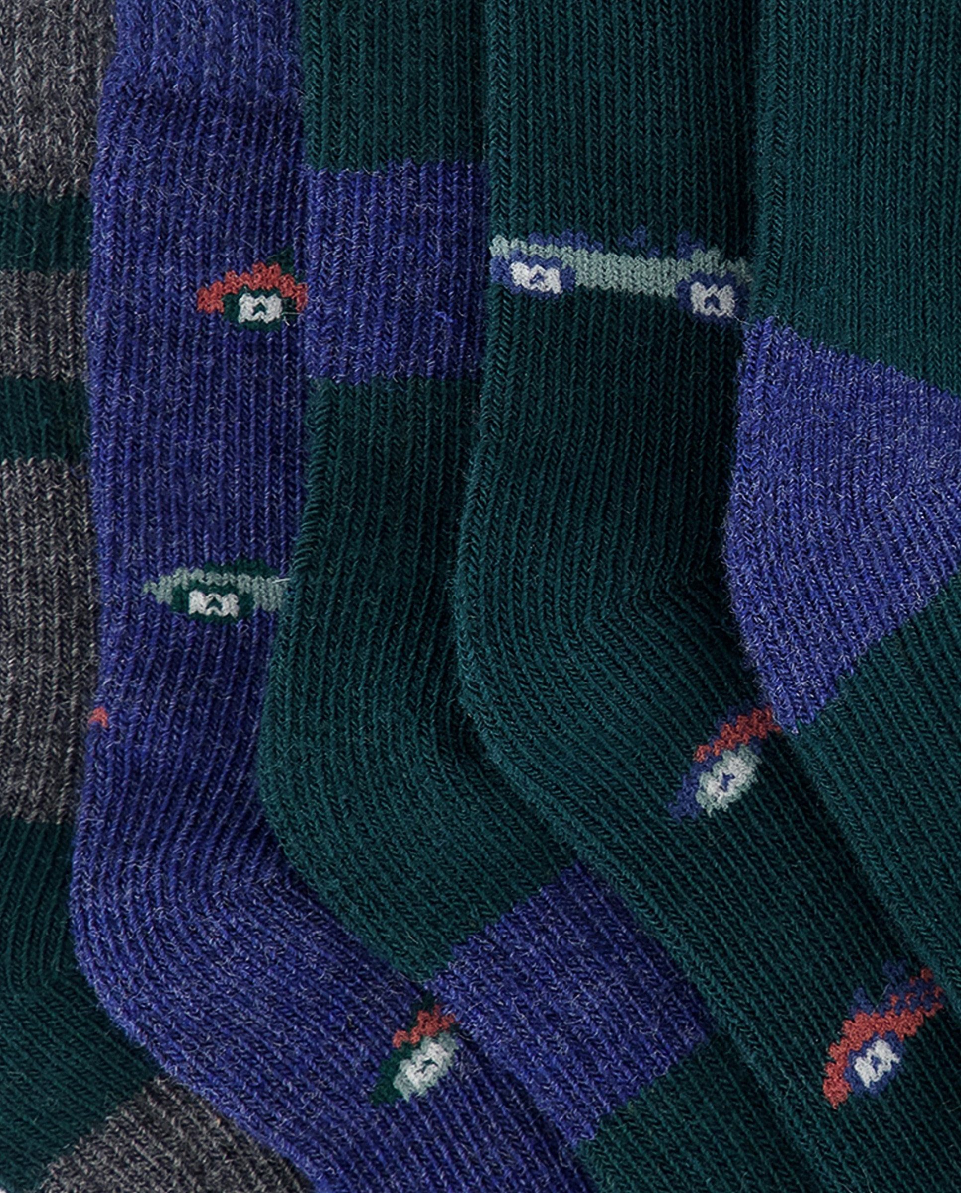 Pack de 5 calcetines de bebé Verde-2