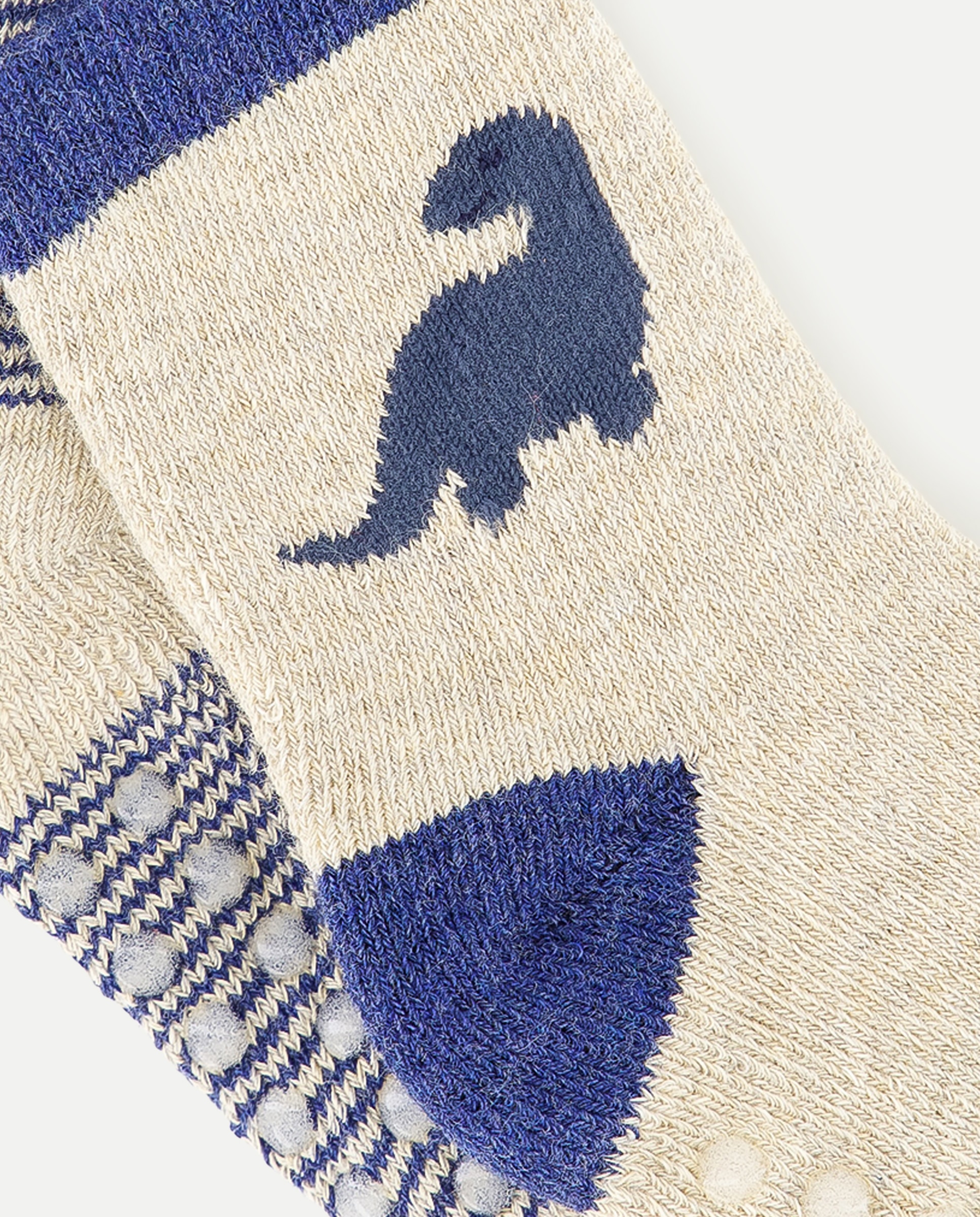 Pack de 2 calcetines de bebé con antideslizante 430 Azul oscuro-2