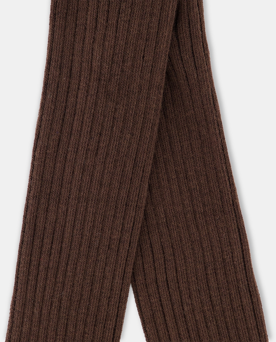 Leotardo infantil de canalé Chocolate-2