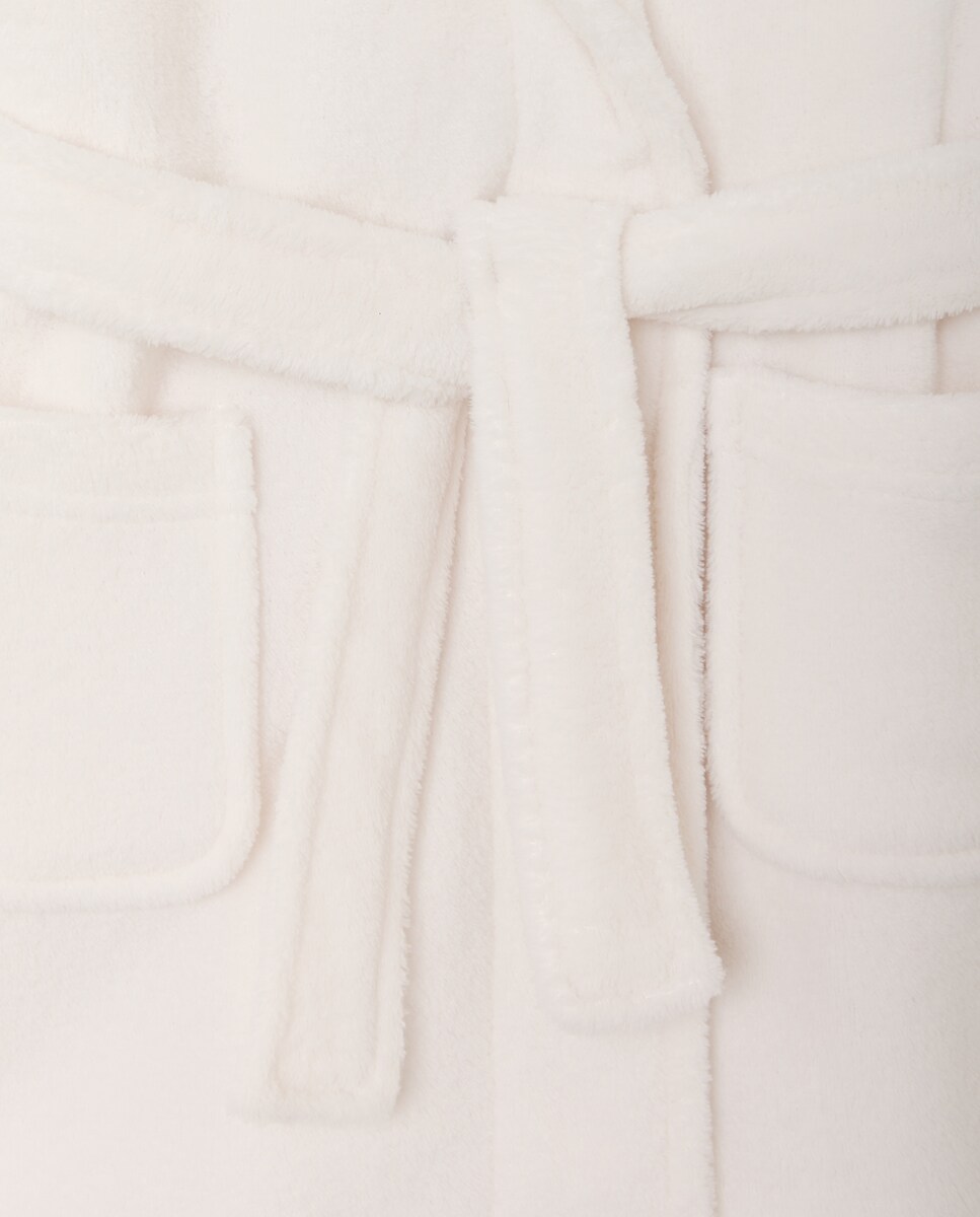 Bata de niña de coralina 120 Crudo-3