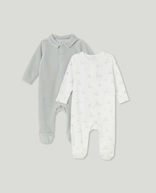 Imagen 0 de Pijama de bebé con tejido de velour