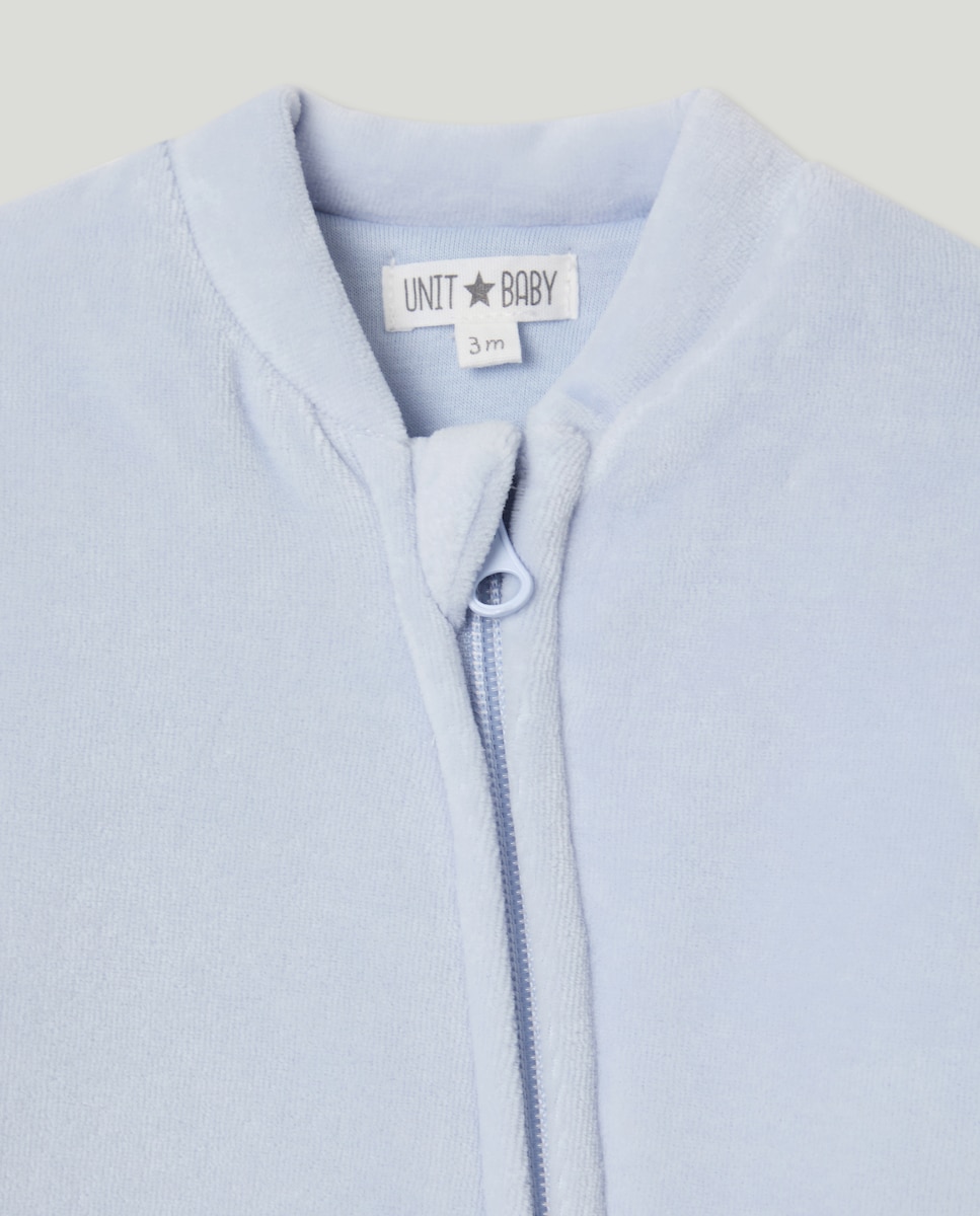 Pijama de bebé con cremallera gordito 500 VERDE-3