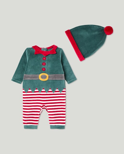 Imagen 0 de Pijama de bebé de Elfo de Navidad