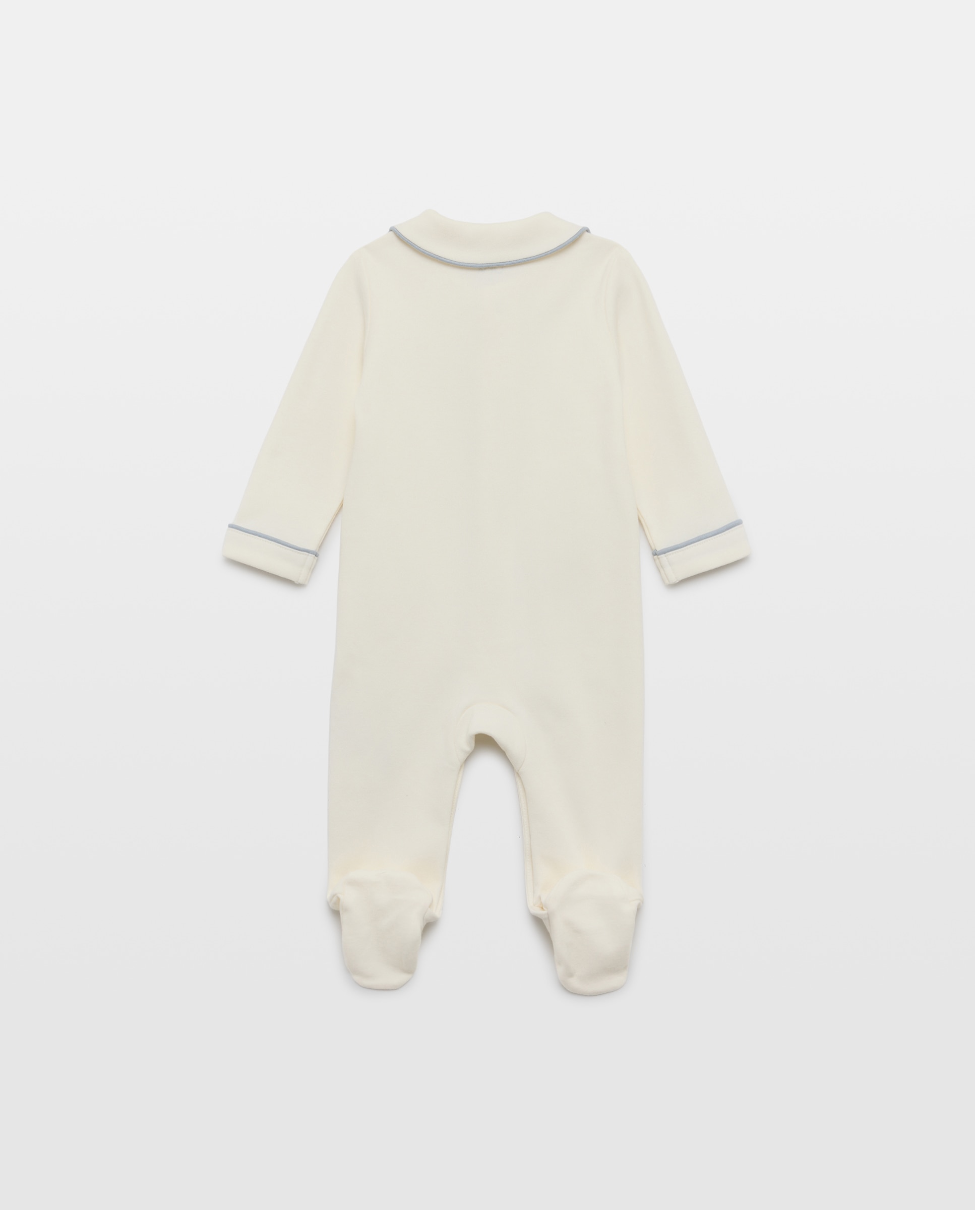Pijama de bebé con cuello Blanco roto-2