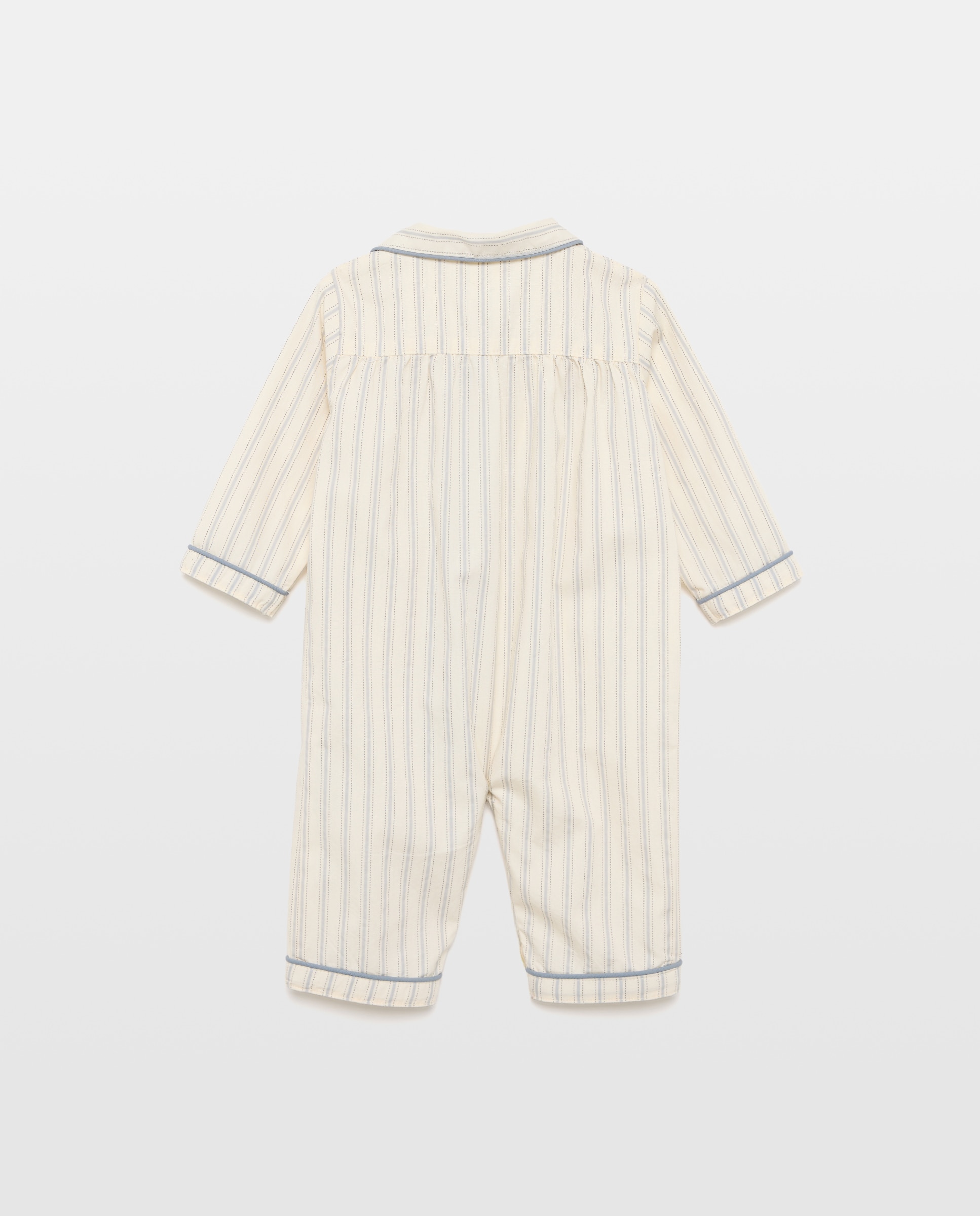Pijama de bebé de popelín Blanco roto-2