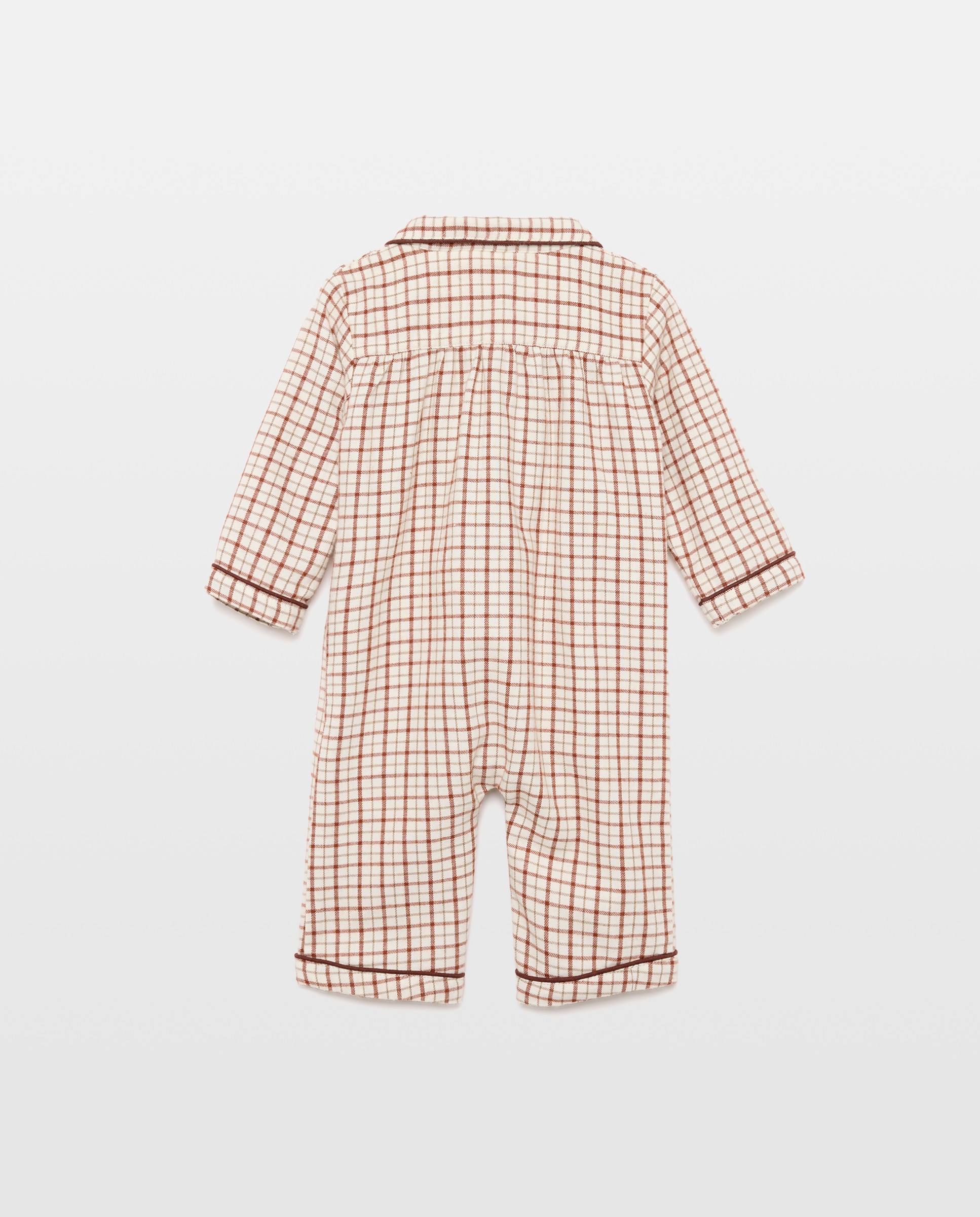 Pijama de bebé de franela Blanco roto-2