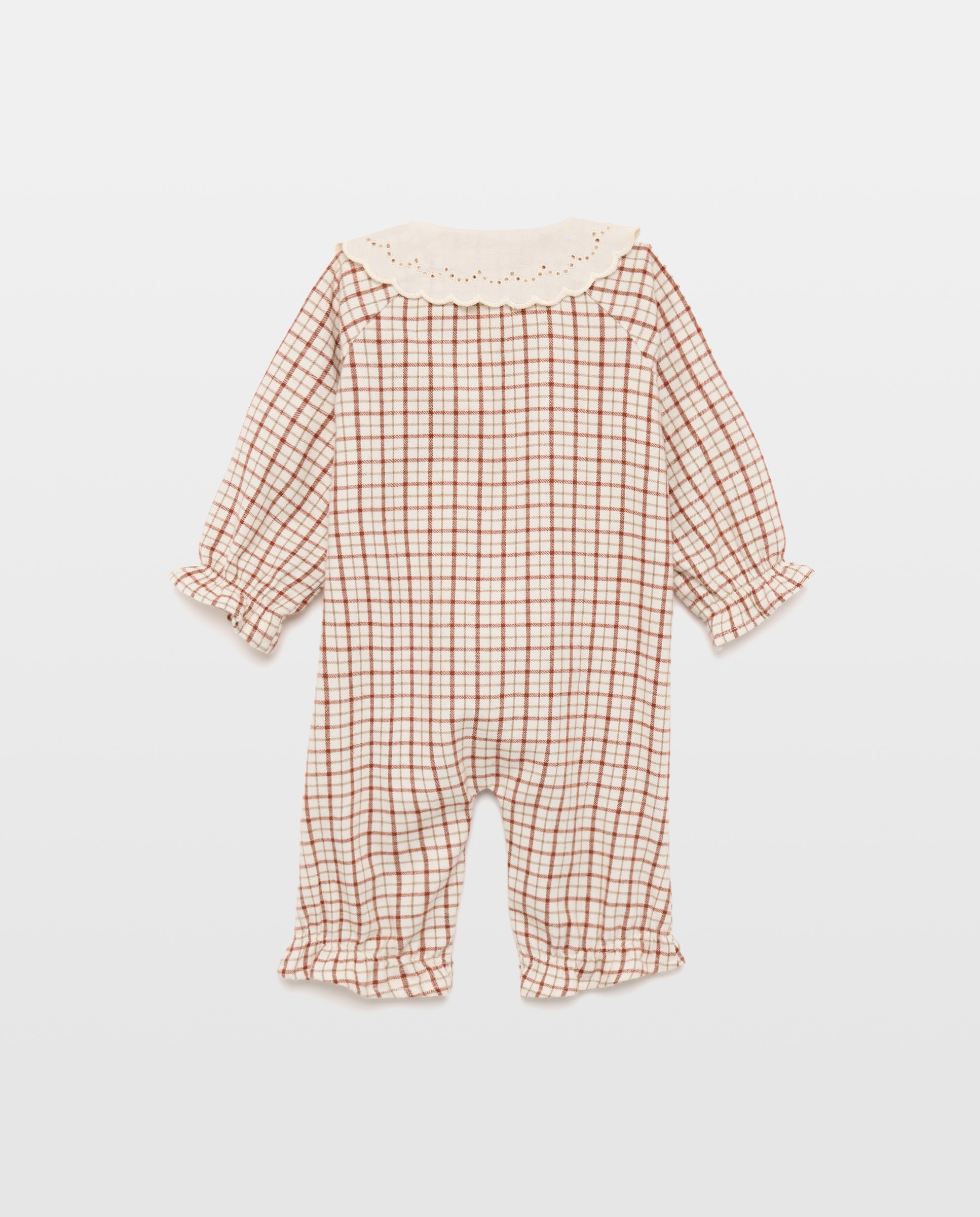 Pijama de bebé de franela Blanco roto-2