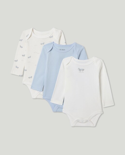 Imagen 0 de Pack de 3 bodies de bebé