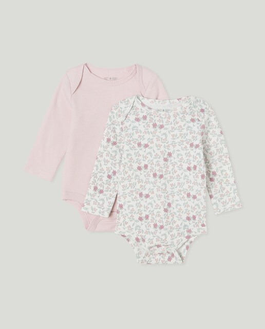 Imagen 0 de Pack de 2 de bodies de bebé de manga larga