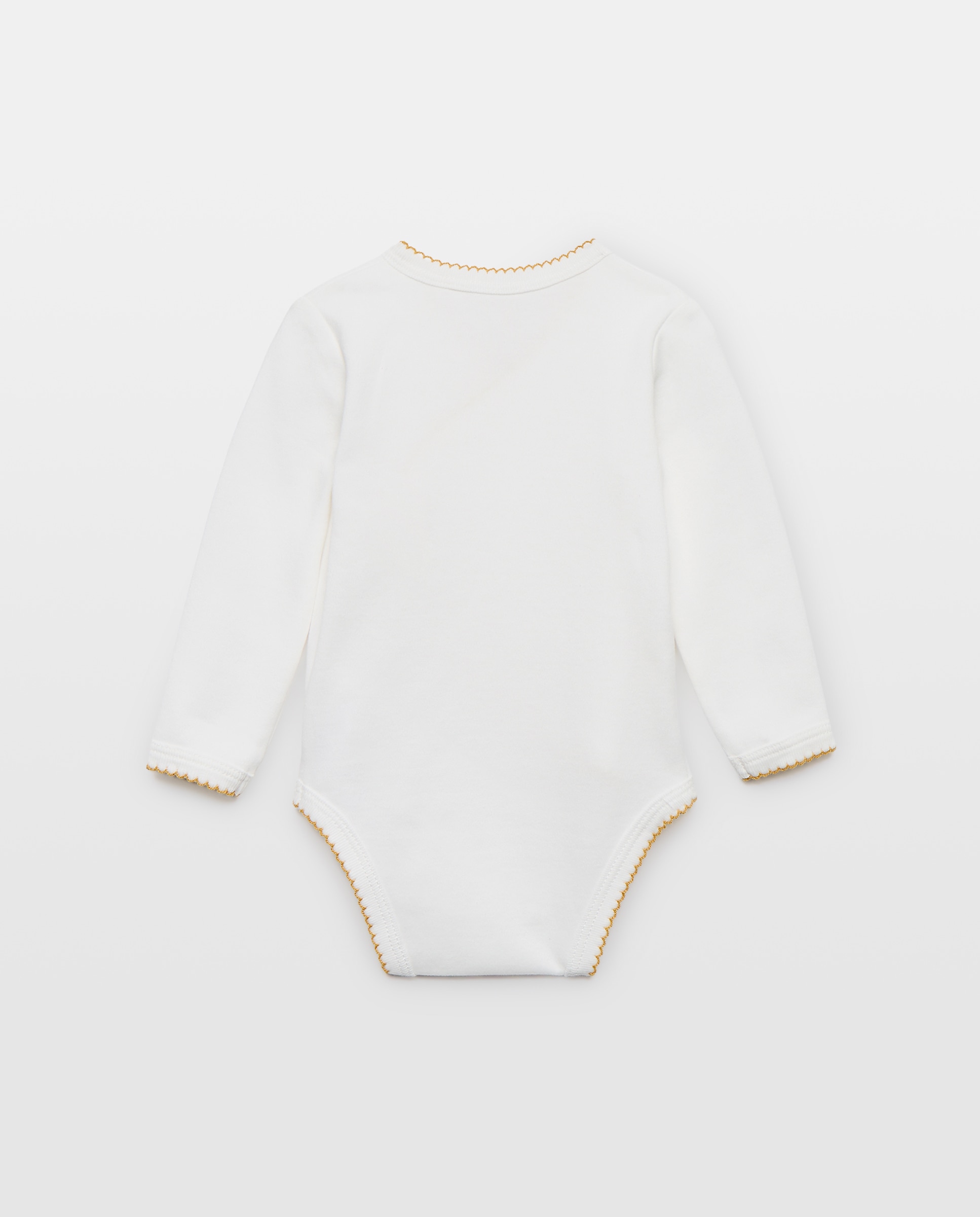 Pack de 2 bodies de bebé cruzados Blanco roto-2
