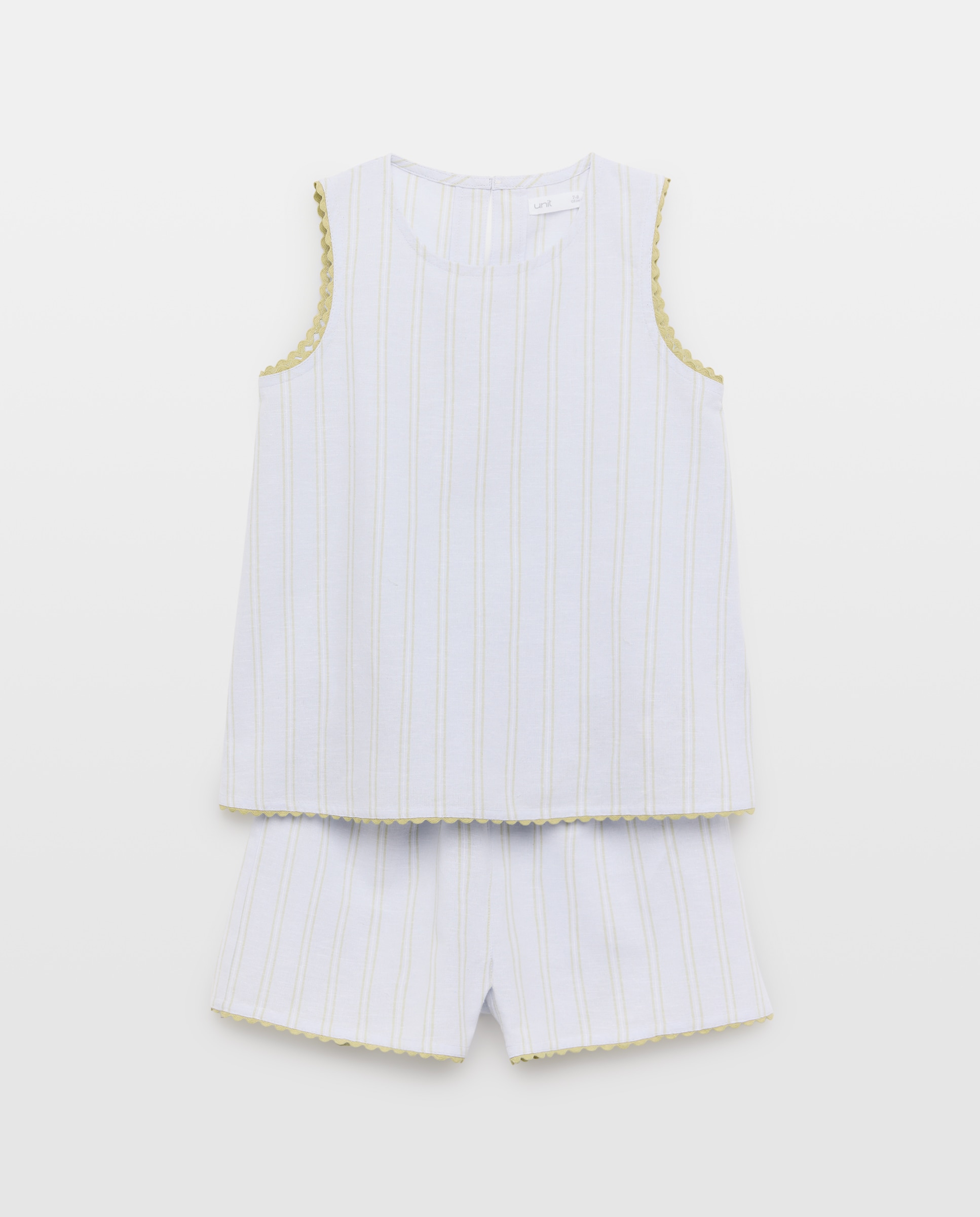 Imagen 0 de Pijama de niña de lino sin mangas