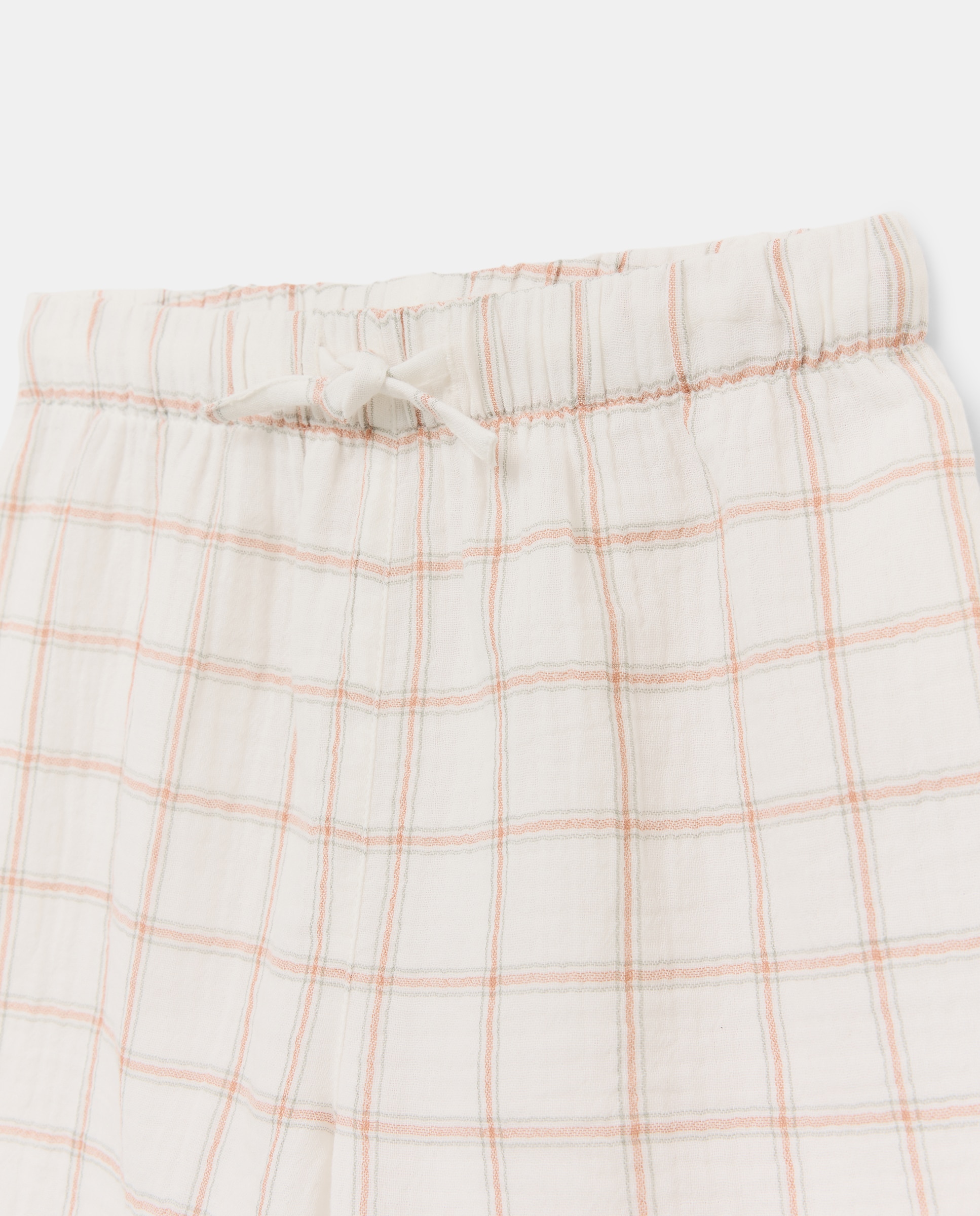 Pijama de niño de gasa corto Blanco roto-3