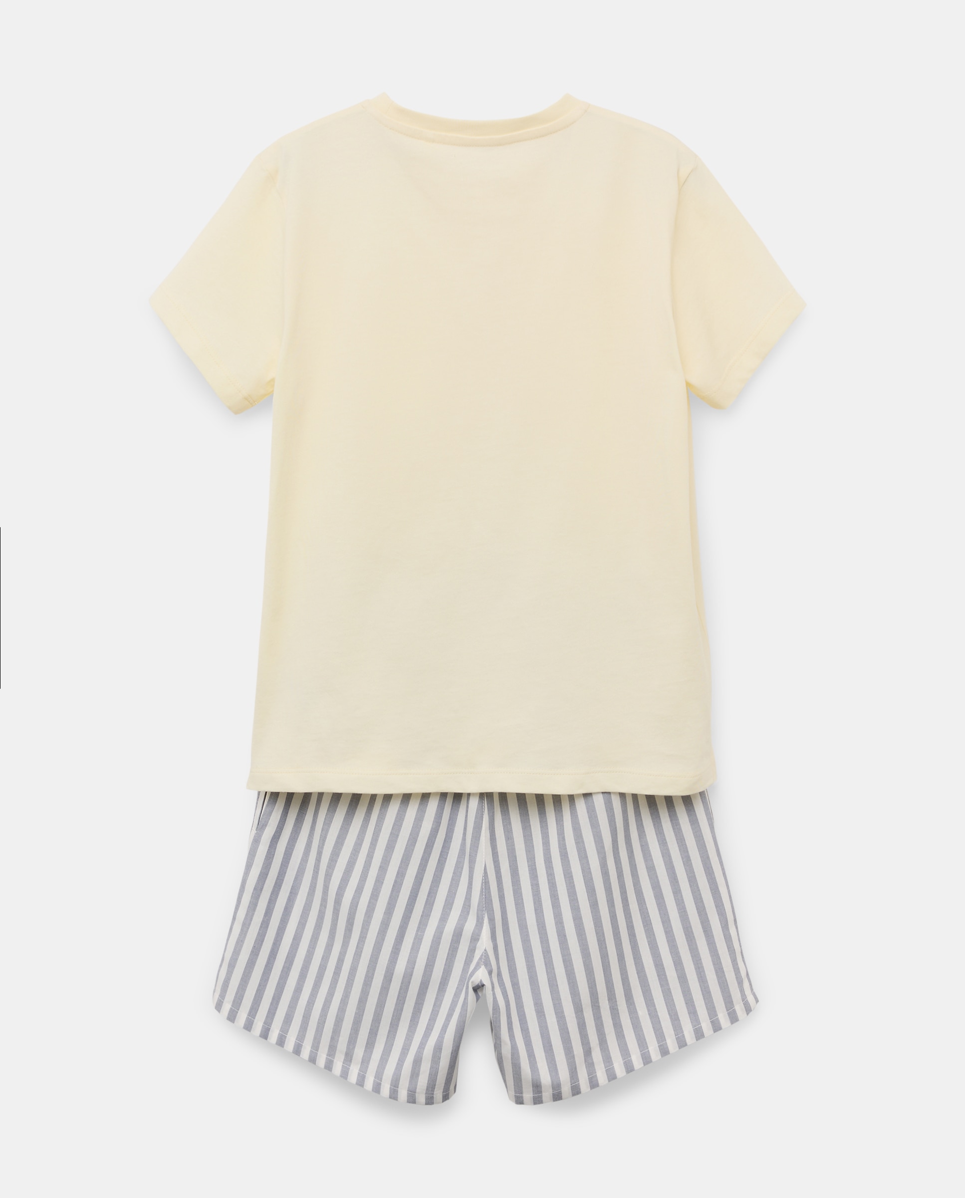 Pijama de niño combinado corto 310 Amarillo claro-2
