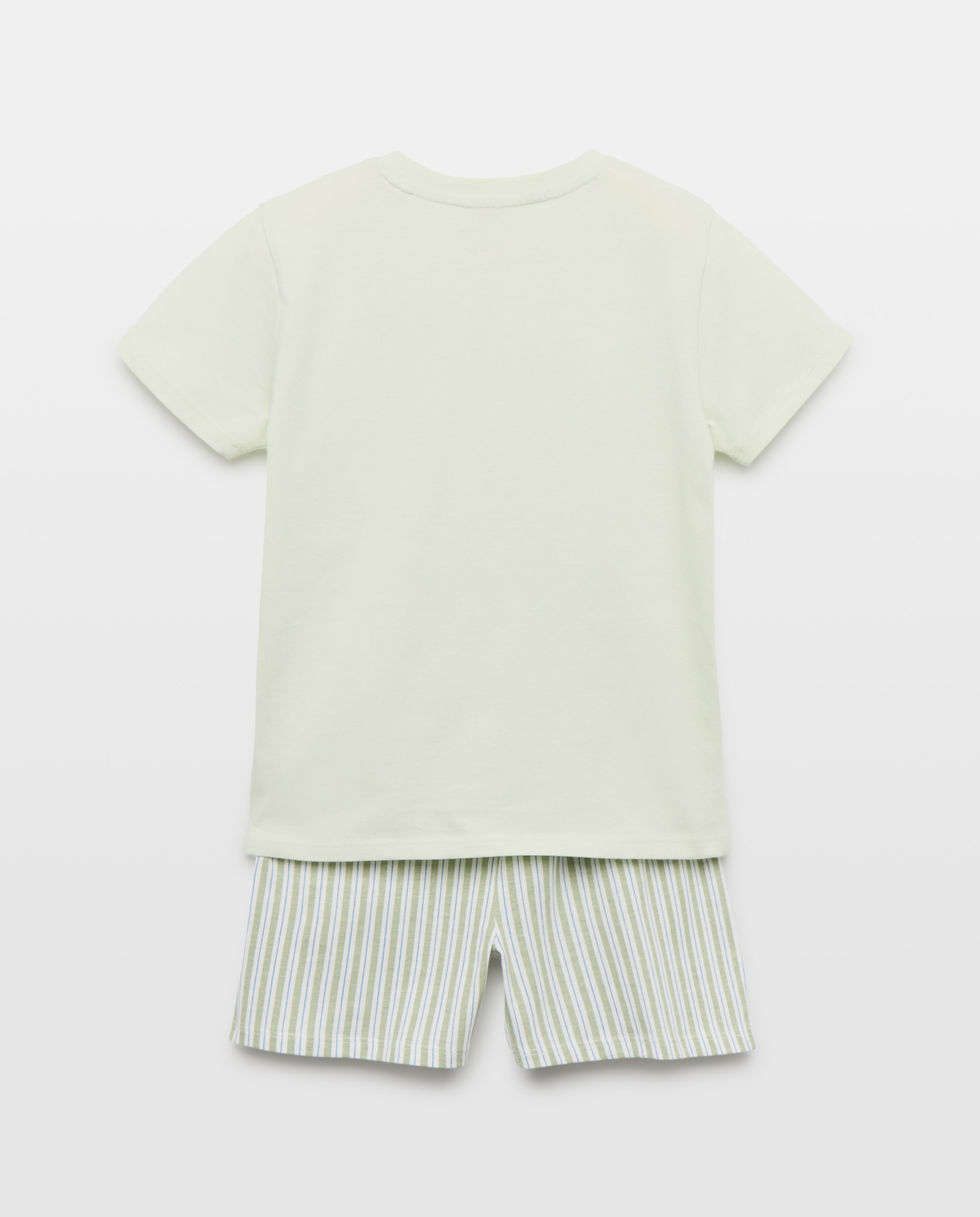 Pijama de niño estampado corto 510 Verde claro-2