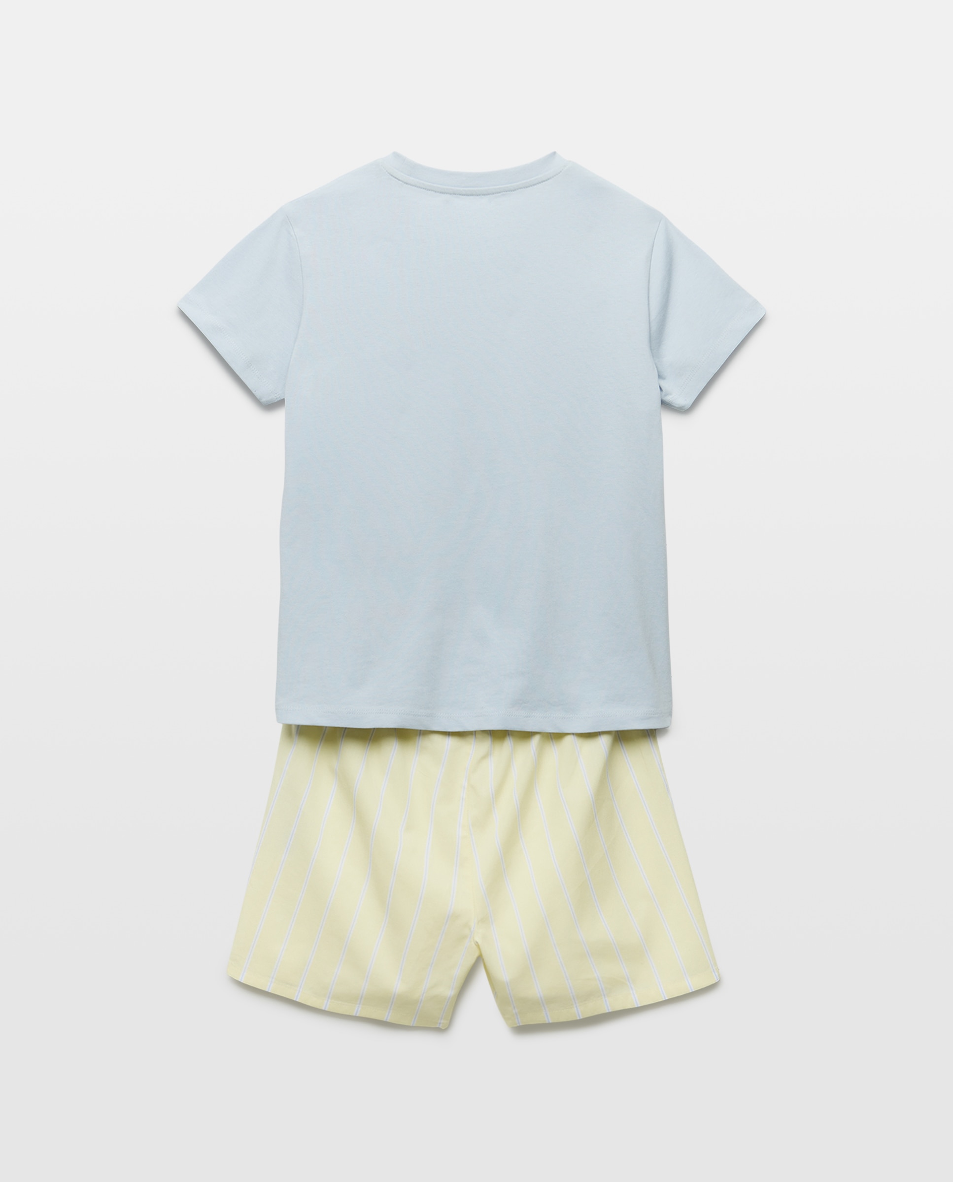 Pijama de niño combinado corto 410 Azul claro-2
