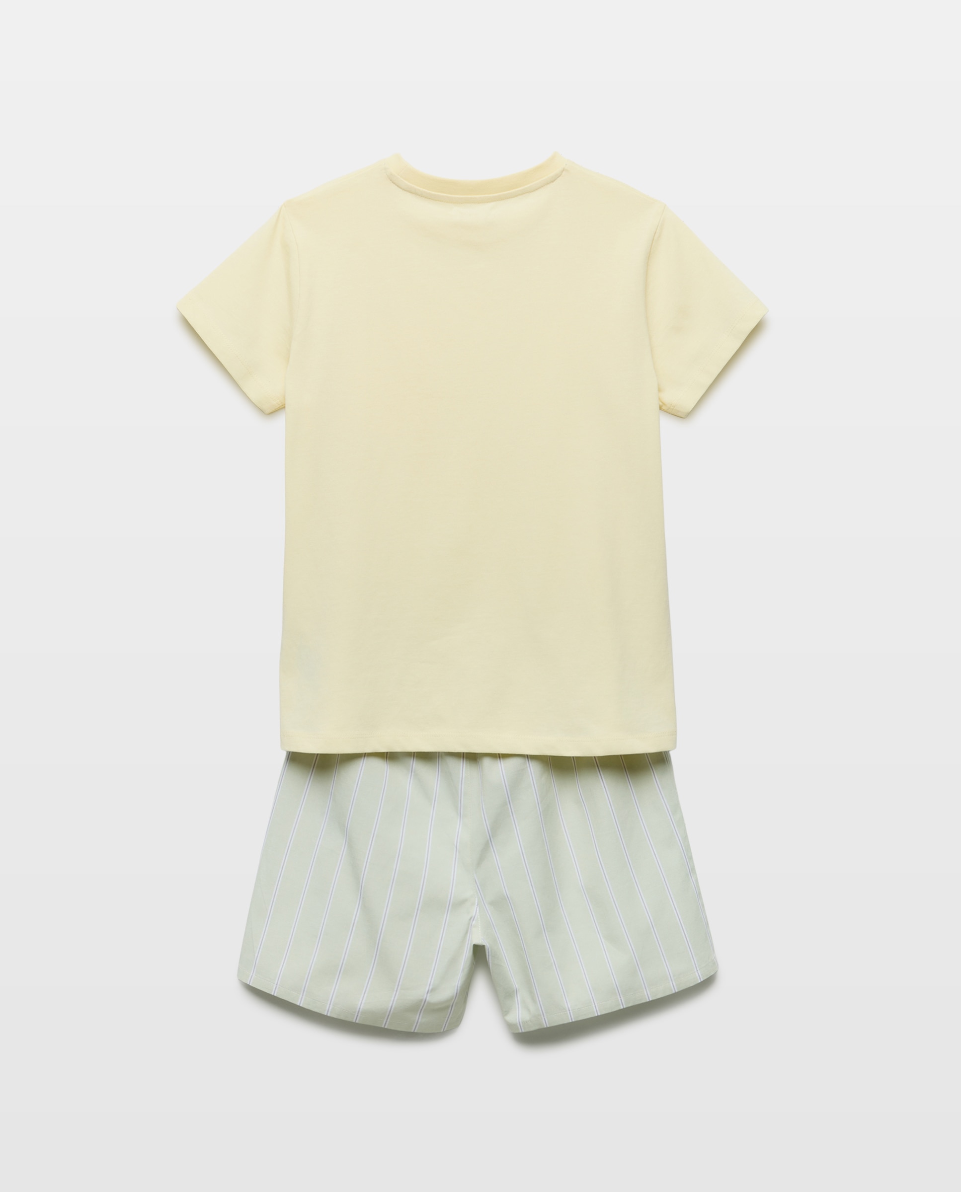 Pijama de niño combinado corto 310 Amarillo claro-2