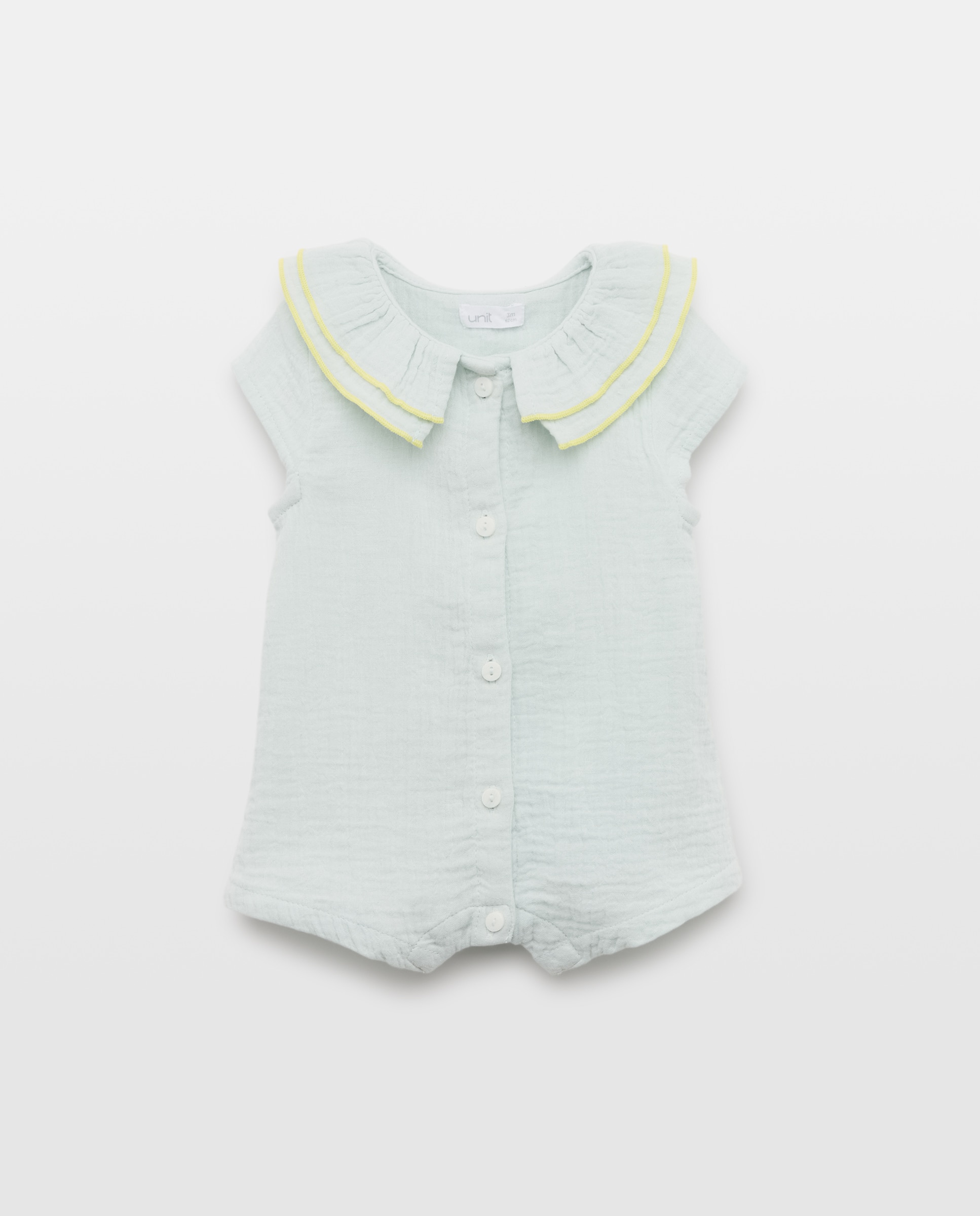 Imagen 0 de Pijama de bebé de gasa corto cuello doble