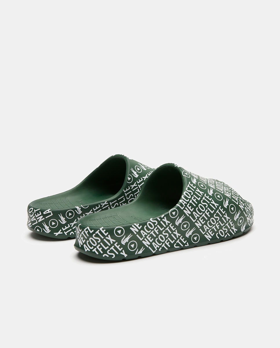 Imagen 6 de Chanclas Lacoste × Netflix Serve Slide 2.0 de hombre en material sintético - Verde Verde