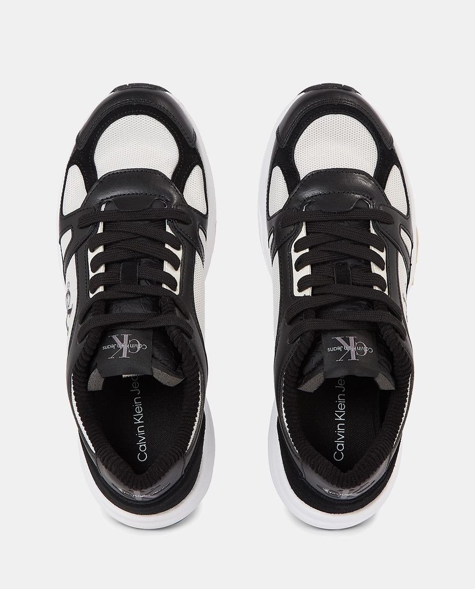 Zapatillas de hombre en piel - Calvin Klein Jeans - Negro Negro-3