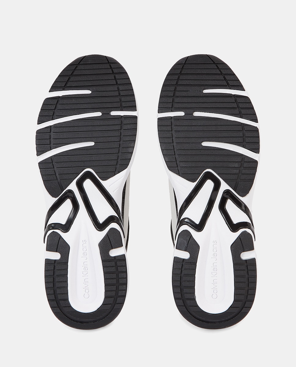 Zapatillas de hombre en piel - Calvin Klein Jeans - Negro Negro-4
