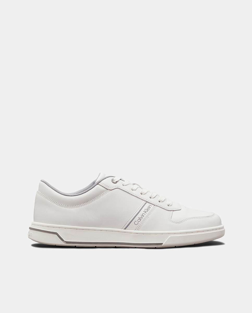 Zapatilla de piel Calvin Klein - Blanco Blanco-1