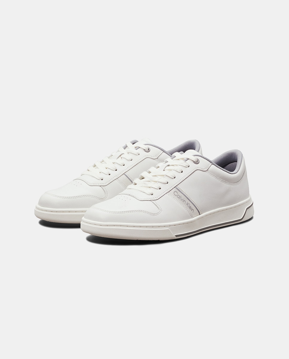 Zapatilla de piel Calvin Klein - Blanco Blanco-3
