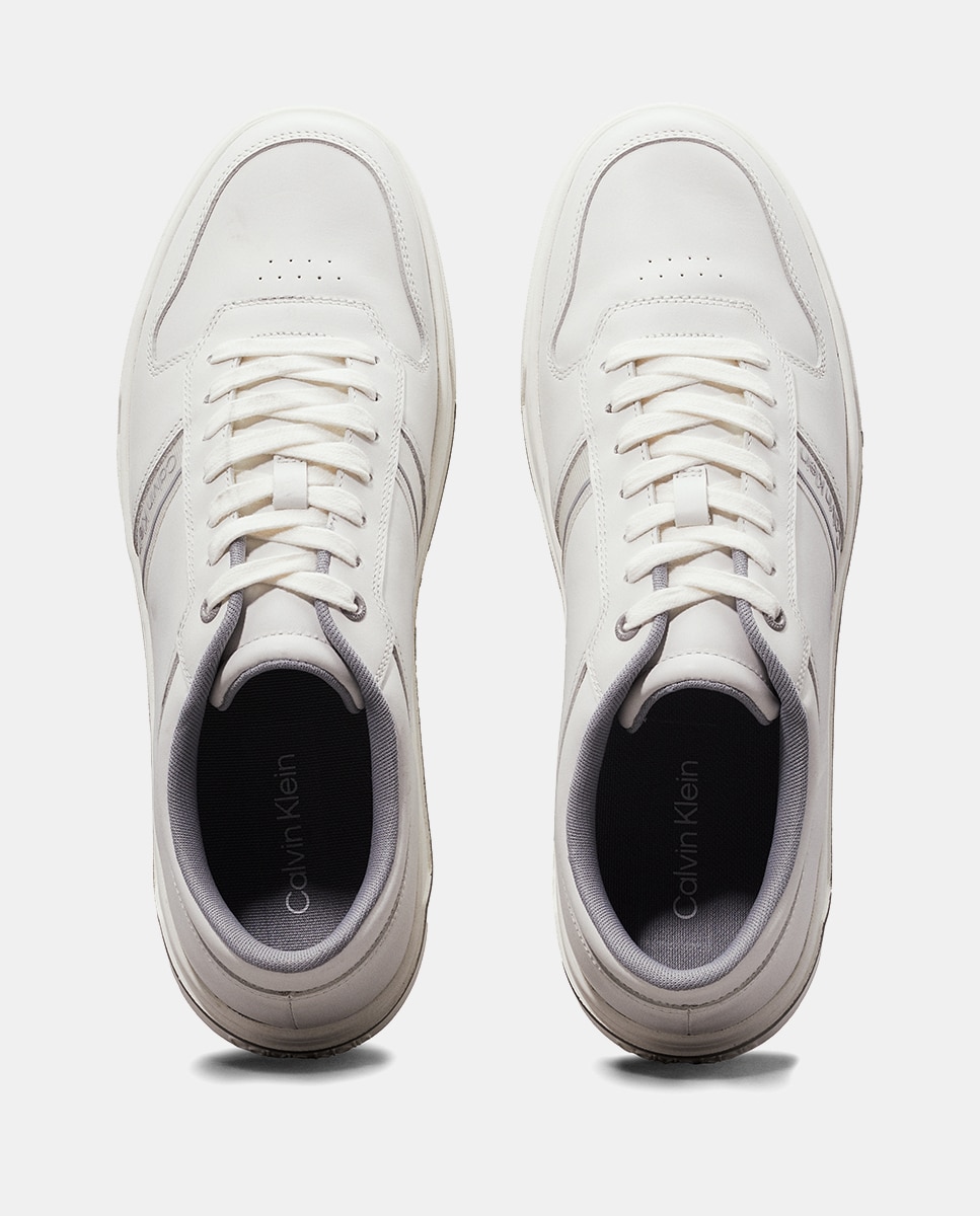Zapatilla de piel Calvin Klein - Blanco Blanco-4
