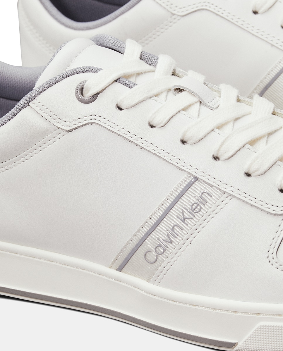 Zapatilla de piel Calvin Klein - Blanco Blanco-5