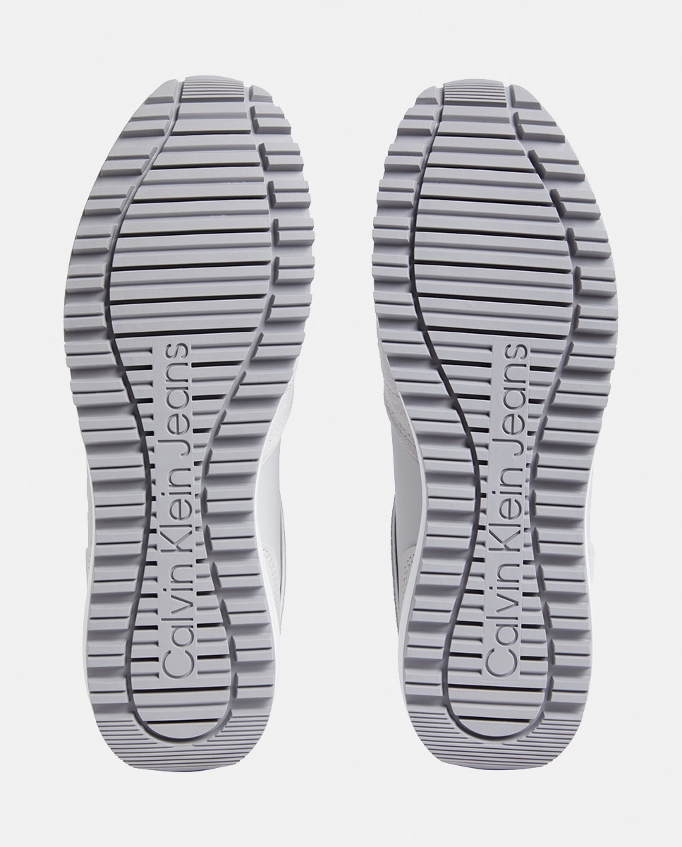 Sapatilhas Estilo Runner em Camurça Cinzento-claro-5