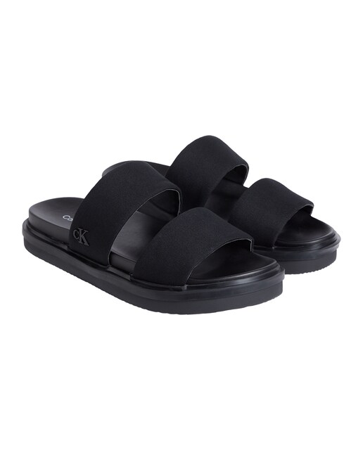 Sandalias doble tira de algodón