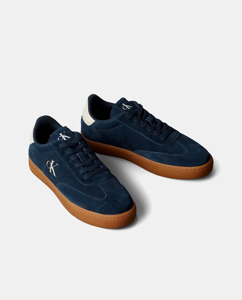 Zapatilla tipo casco de serraje - Calvin Klein - Azul oscuro Azul oscuro-2