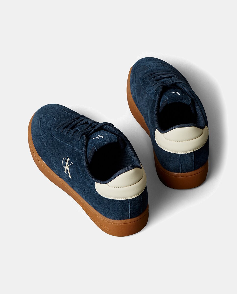 Zapatilla tipo casco de serraje - Calvin Klein - Azul oscuro Azul oscuro-3