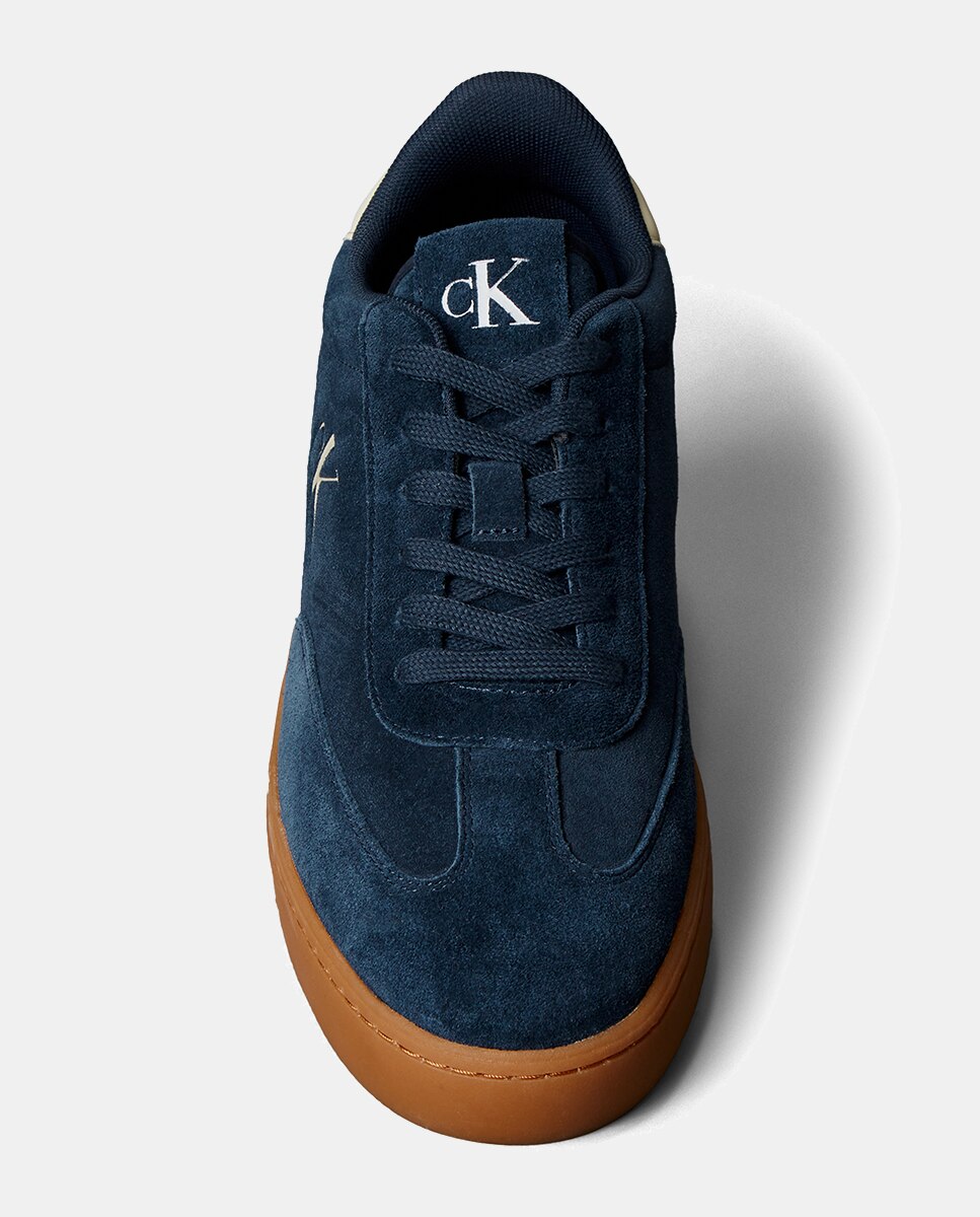 Zapatilla tipo casco de serraje - Calvin Klein - Azul oscuro Azul oscuro-4