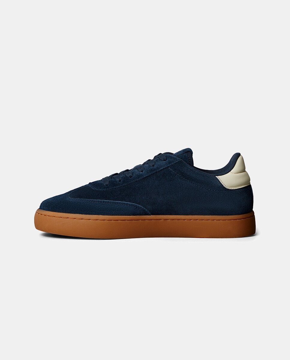 Zapatilla tipo casco de serraje - Calvin Klein - Azul oscuro Azul oscuro-5