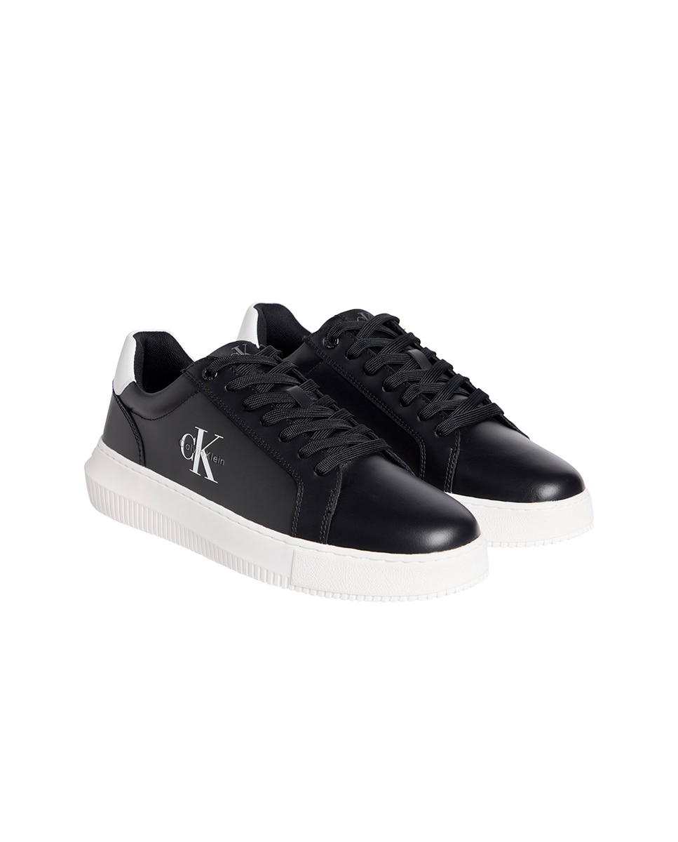 Zapatillas casuales de piel Calvin Klein - Negro Negro-2