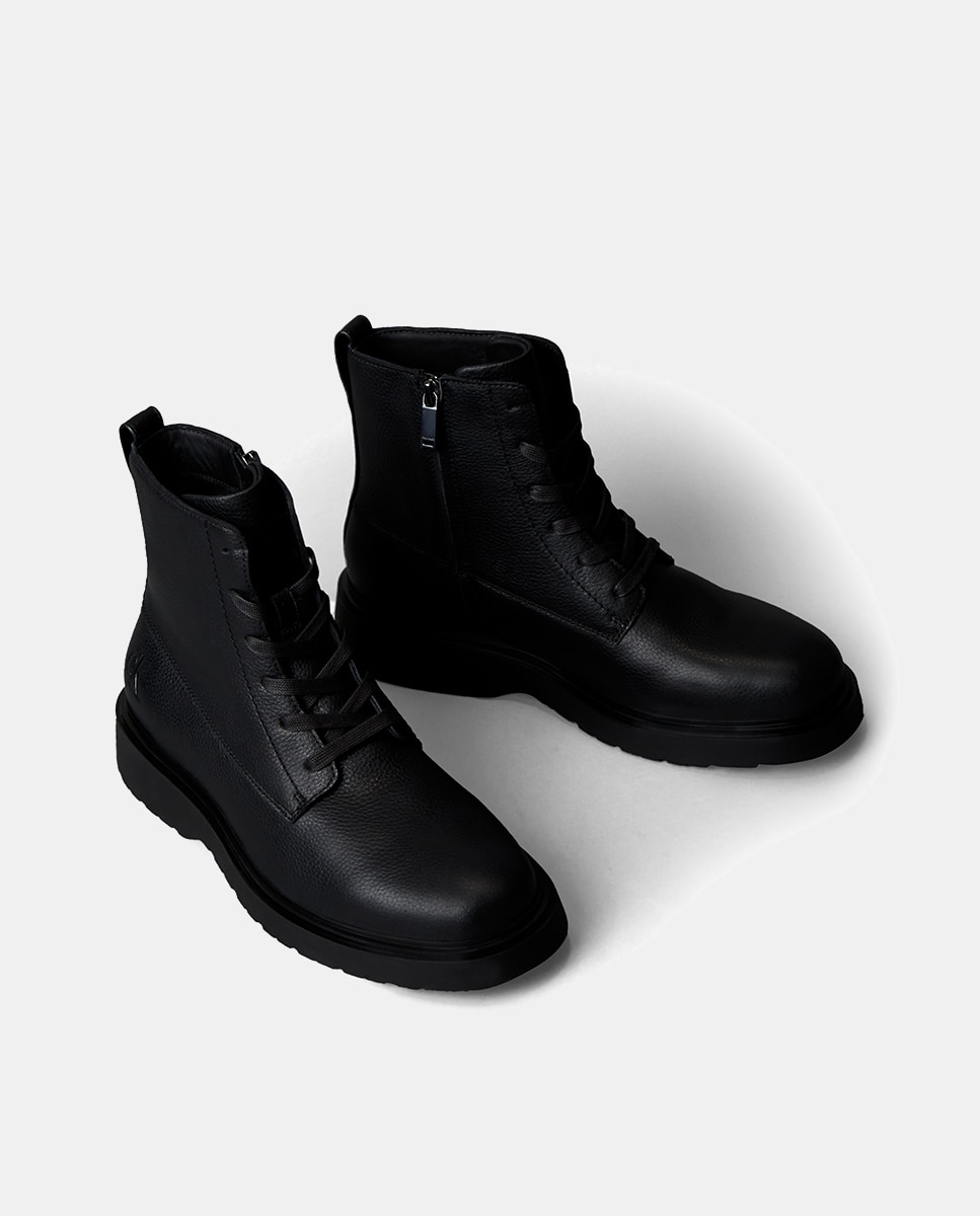 Bota Calvin Klein de piel - Negro Negro-2