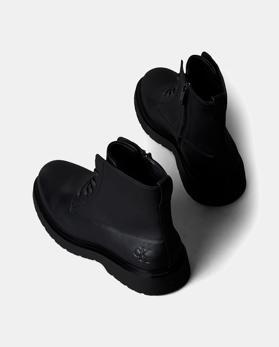 Bota Calvin Klein de piel - Negro Negro-3