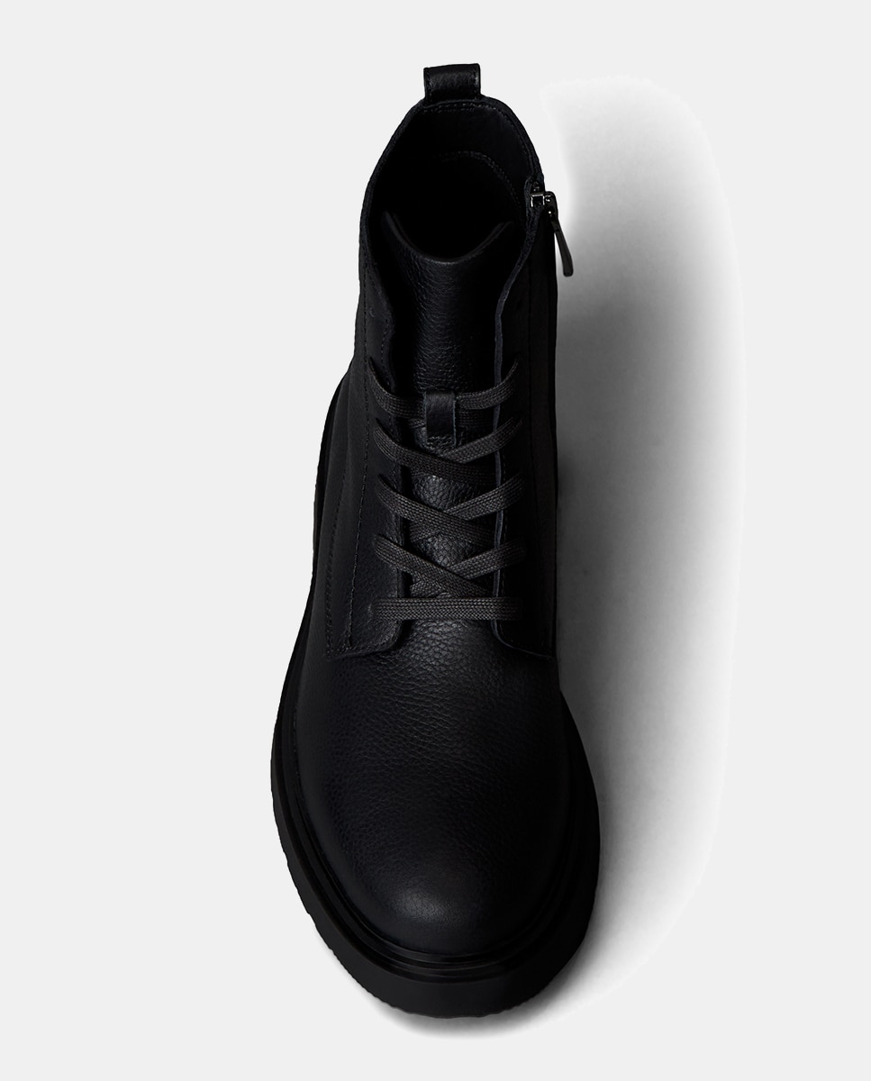 Bota Calvin Klein de piel - Negro Negro-4