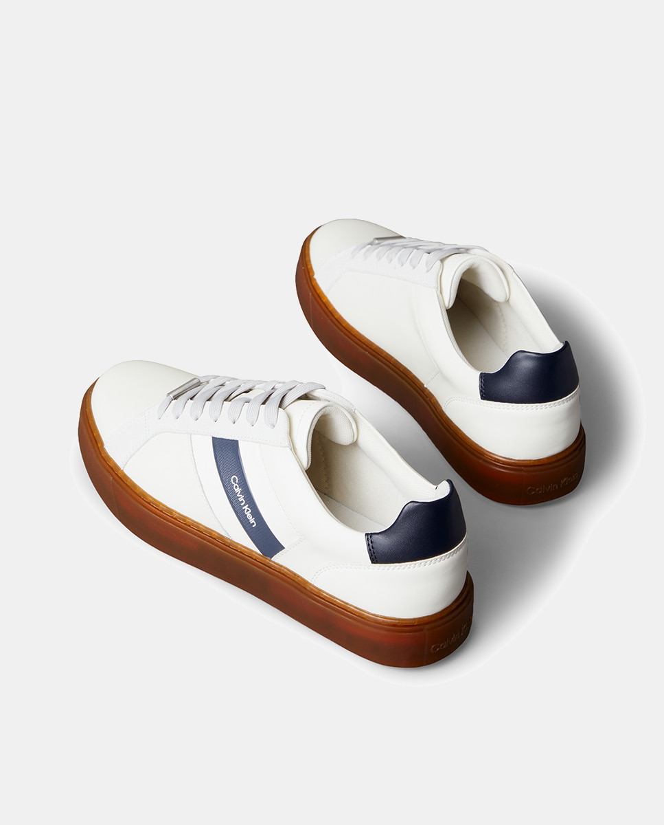Zapatilla casual de nylon - Calvin Klein - Crema Crema-3